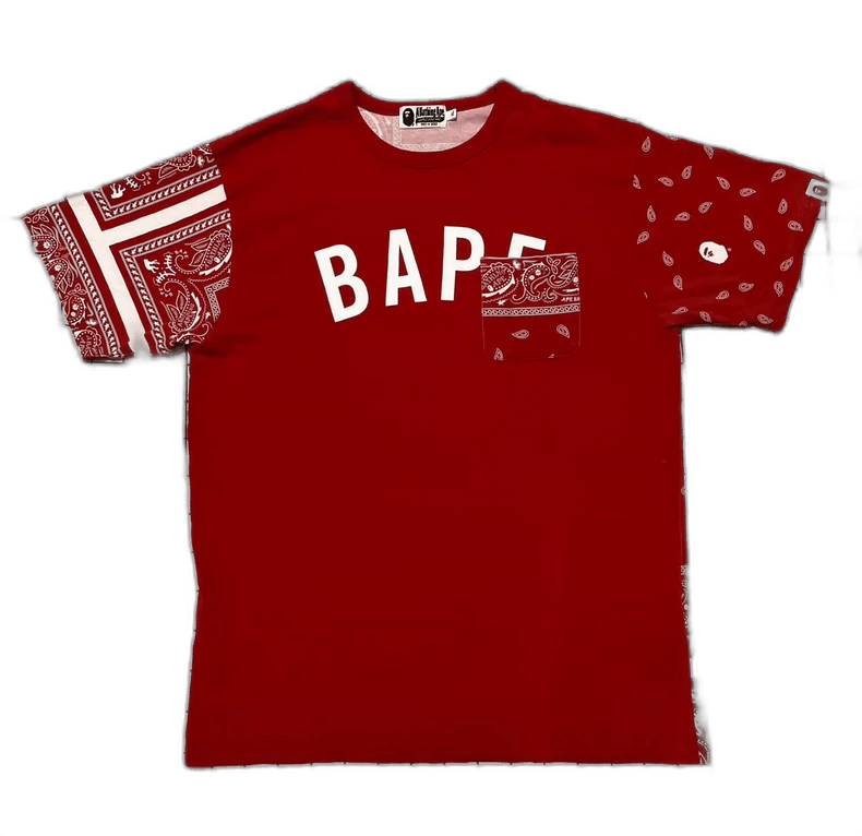 Bape Bape Red Short Sleeve T-Shirt with Design Size XL / US 12-14 / IT 48-50 - 1 Thumbnail