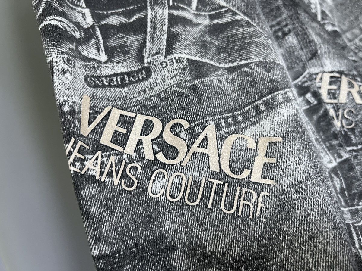 Versace Versace jeans couture woman pants monogram gray Sz 40 Size 27" / US 4 / IT 40 - 5 Thumbnail