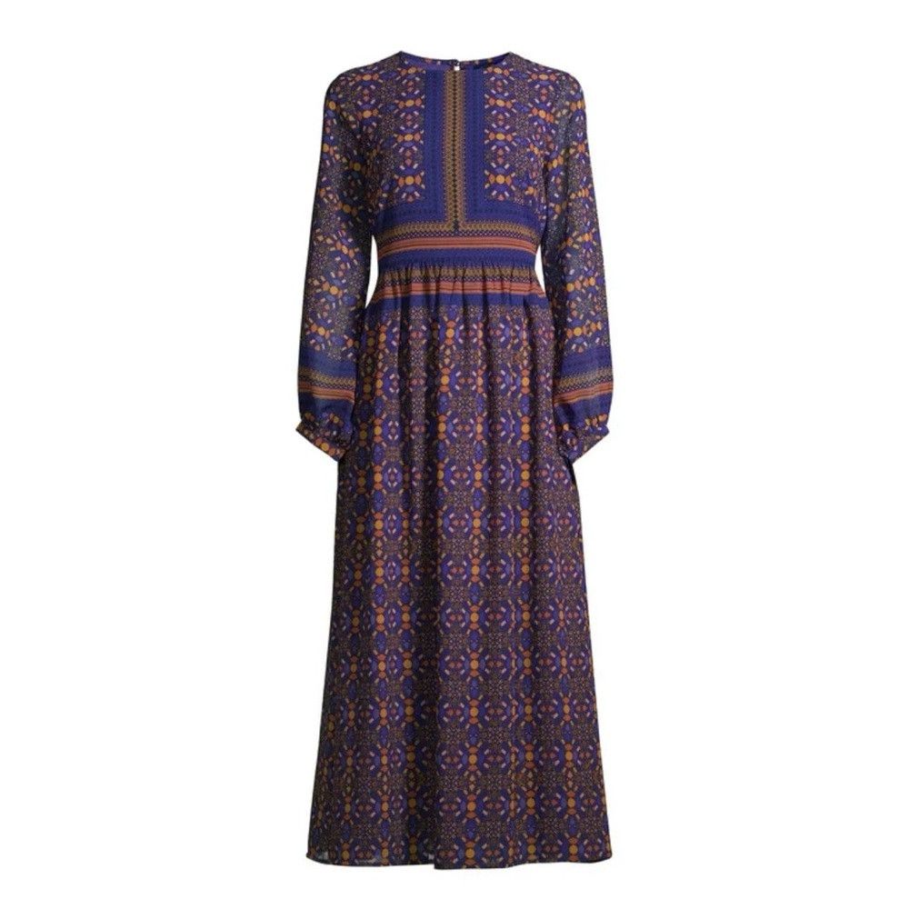 Other NWT New Scoop Printed Long Sleeve Maxi Dress Size XXXL Size 3XL / US 20-22 - 2 Thumbnail