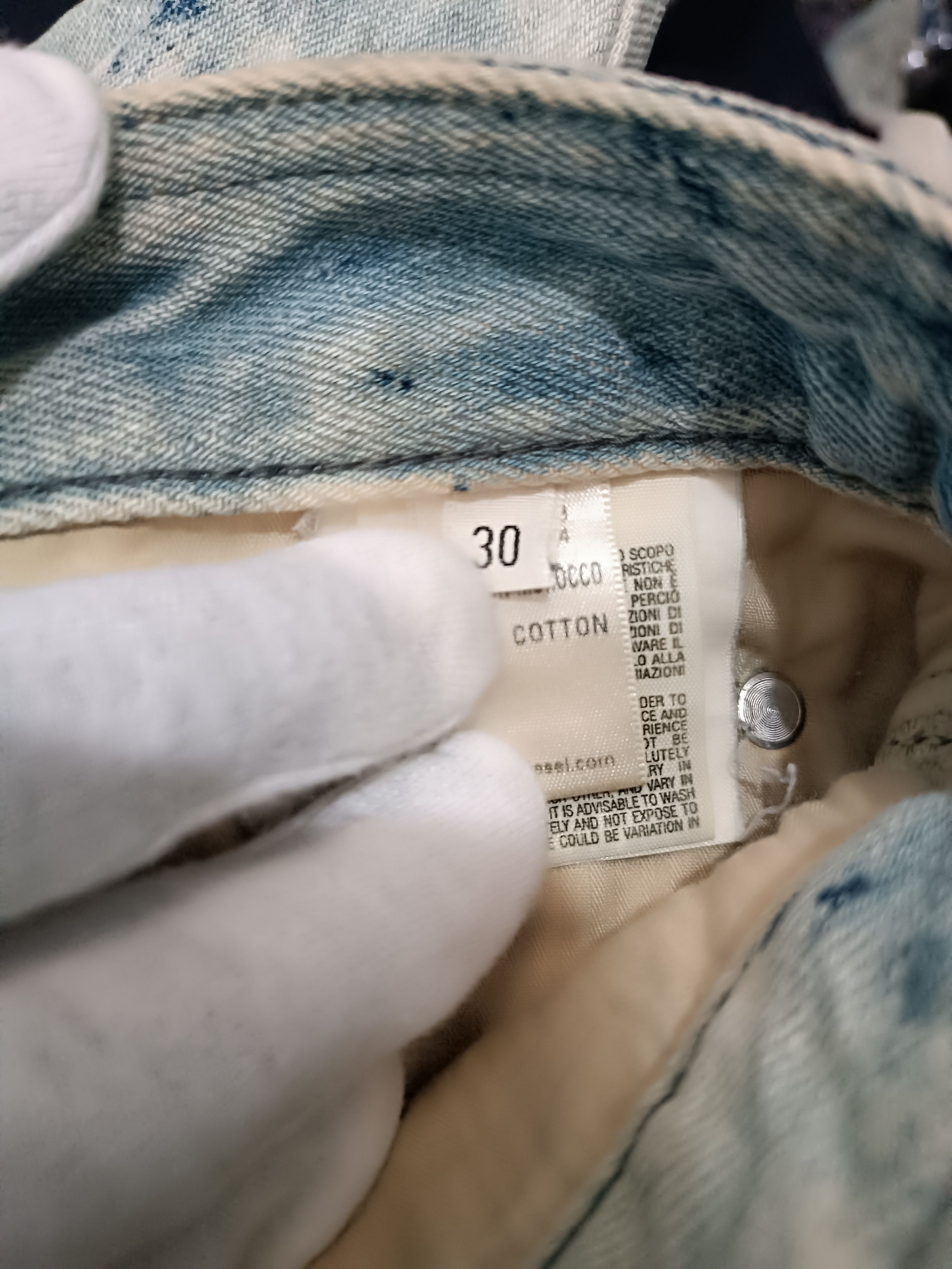 Diesel Vintage Diesel Acid Wash Biker Slim Fit jeans Size US 30 / EU 46 - 10 Thumbnail