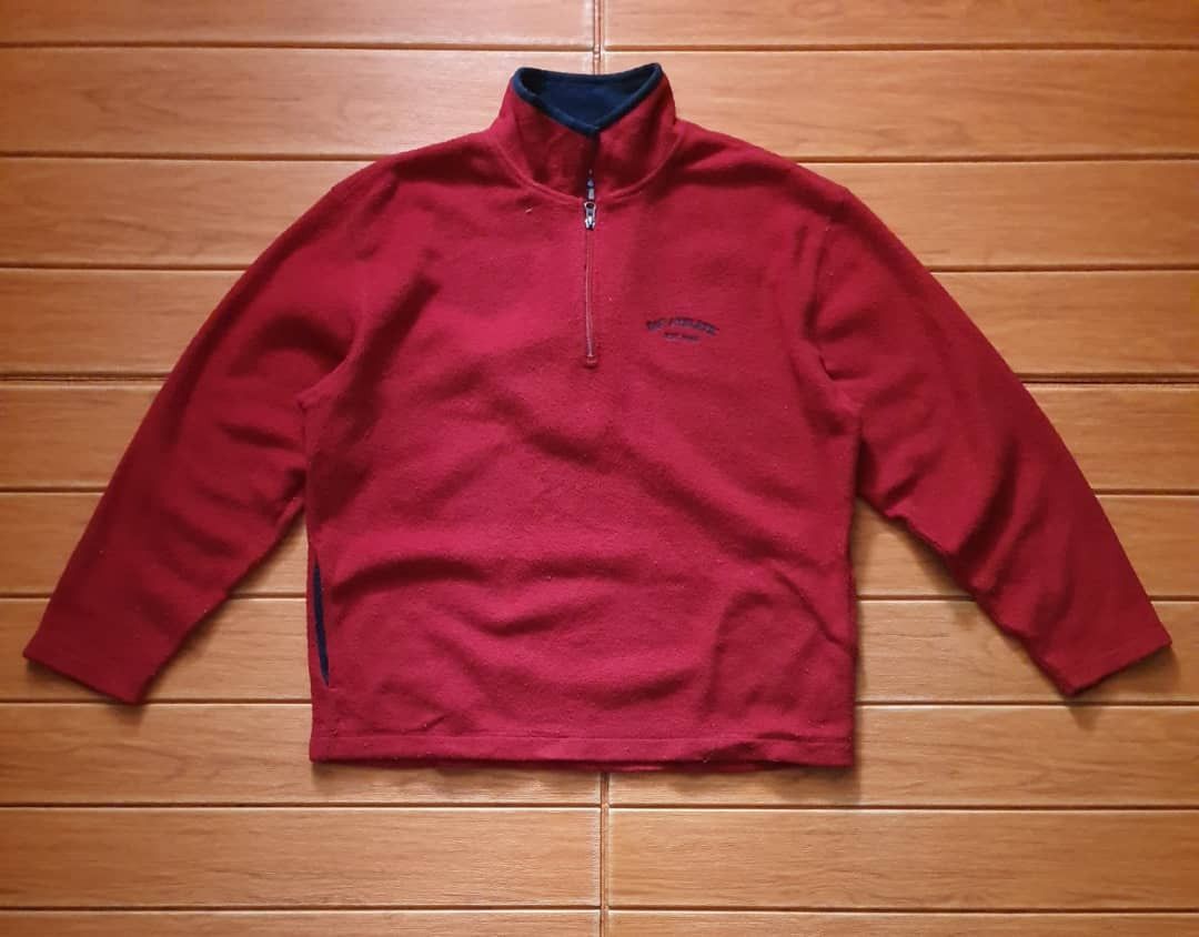 Gap Gap half zipper red colour fleece Sweatshirt Size US L / EU 52-54 / 3 - 1 Thumbnail