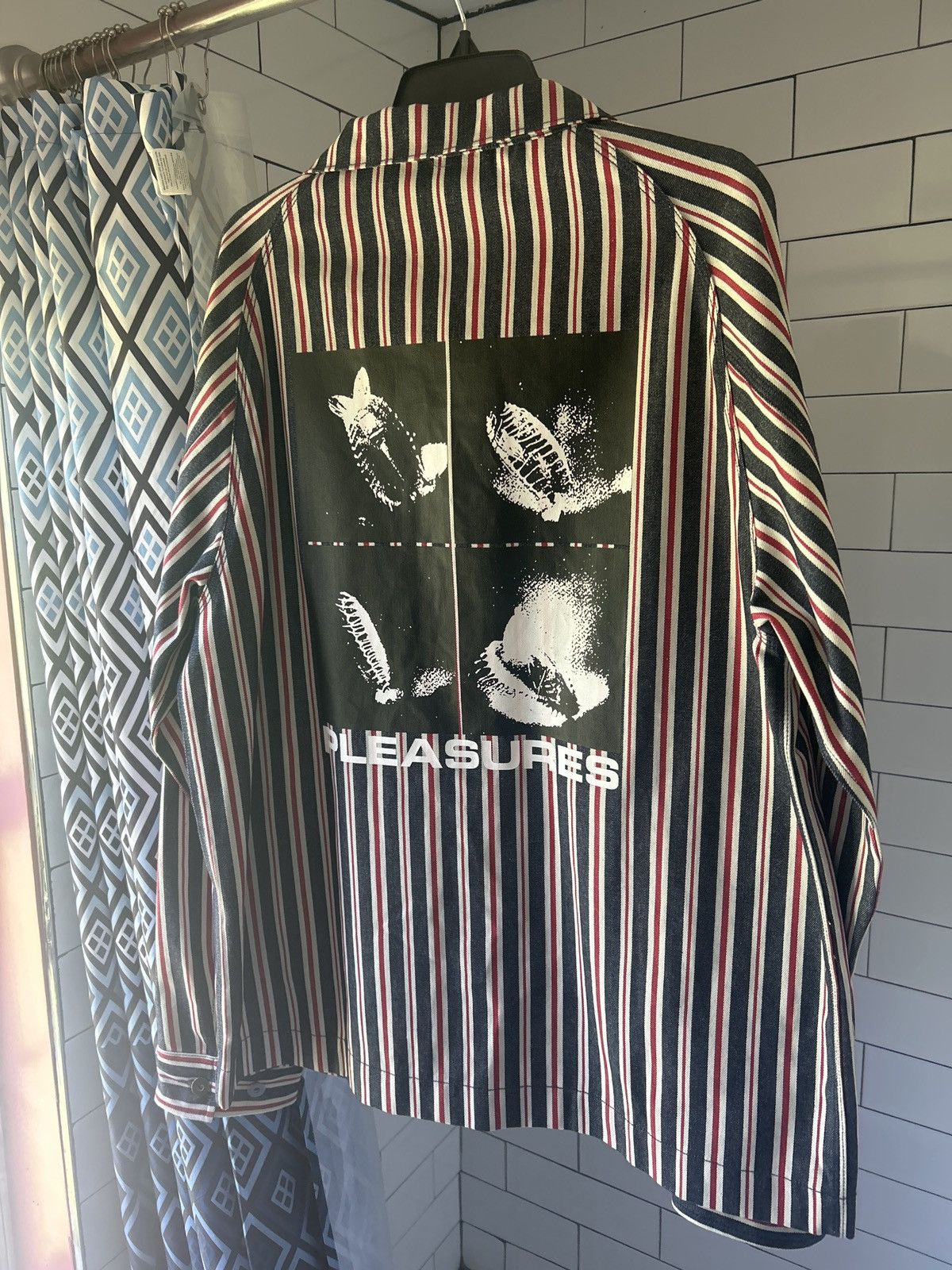 Pleasures Pleasures- Striped Jacket Size US XL / EU 56 / 4 - 1 Thumbnail