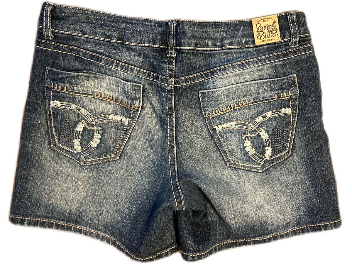 Vintage Vintage Paris Blues Denim Shorts Size 32" / US 10 / IT 46 - 2 Thumbnail