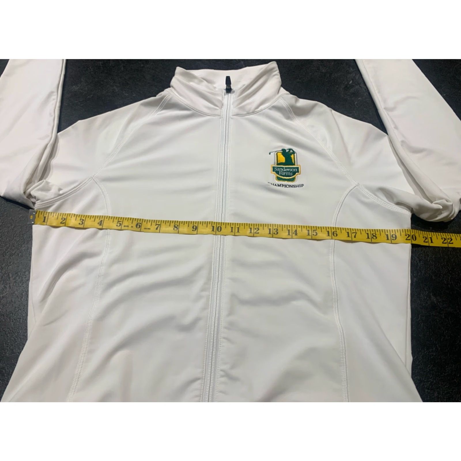Peter Millar PETER MILLAR Women L Full Zip Jacket Golf White UPF 50+ Regular Fit Wicking Size L / US 10 / IT 46 - 6 Thumbnail