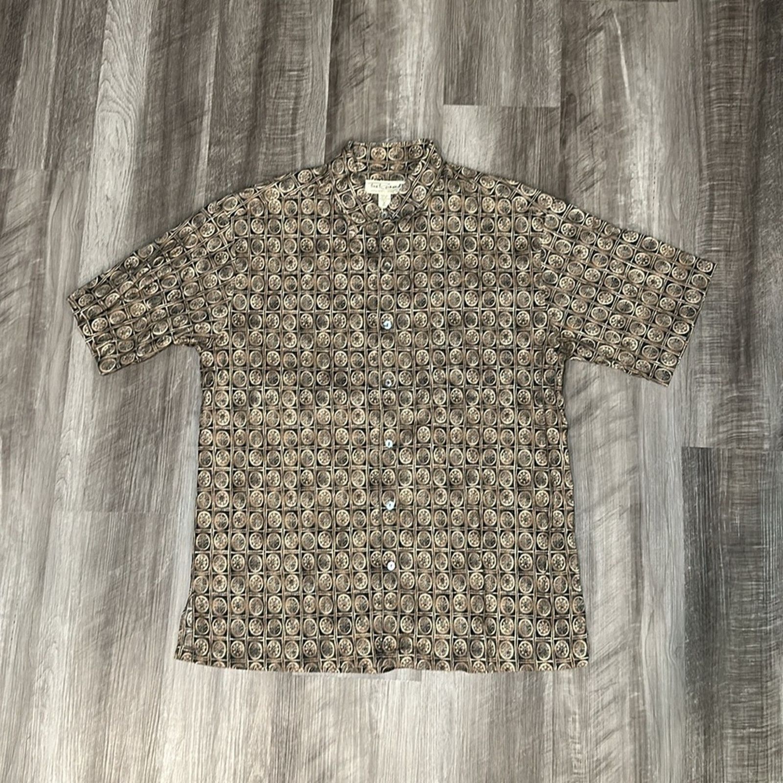 Tori Richard Tori Richard Geometric Cotton Lawn Short Sleeve - Medium Size US M / EU 48-50 / 2 - 2 Thumbnail