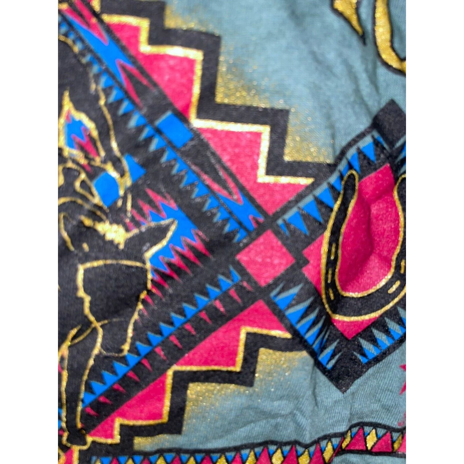 Vintage Vintage Test Print Shirt Grand Canyon Cowboy 90s Tee 90s L Size US L / EU 52-54 / 3 - 6 Thumbnail