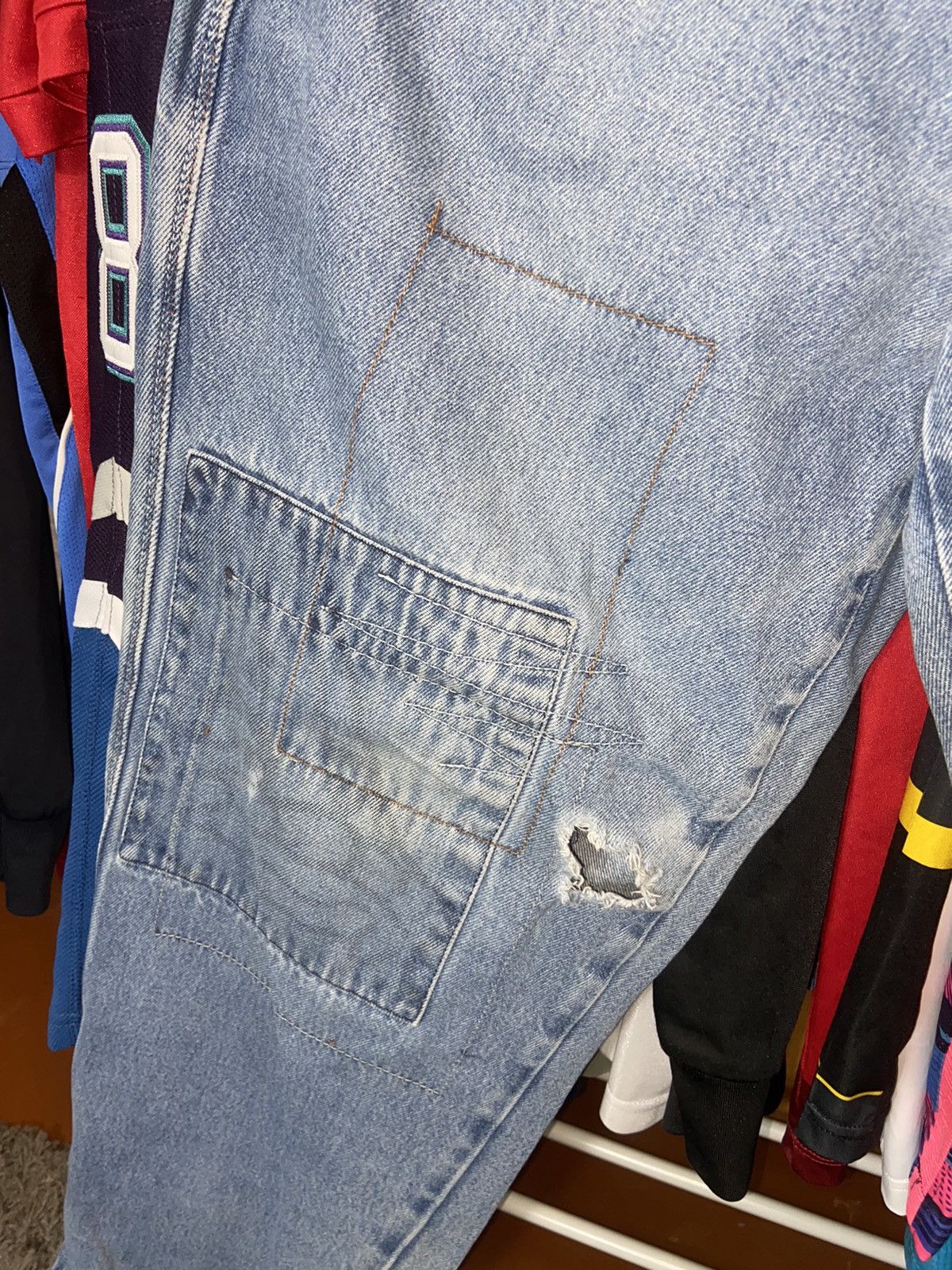 Fubu × Vintage RARE BAGGY FUBU PLATINUM 00s VINTAGE RAP AVANT GARDE PANTS Size US 34 / EU 50 - 7 Thumbnail