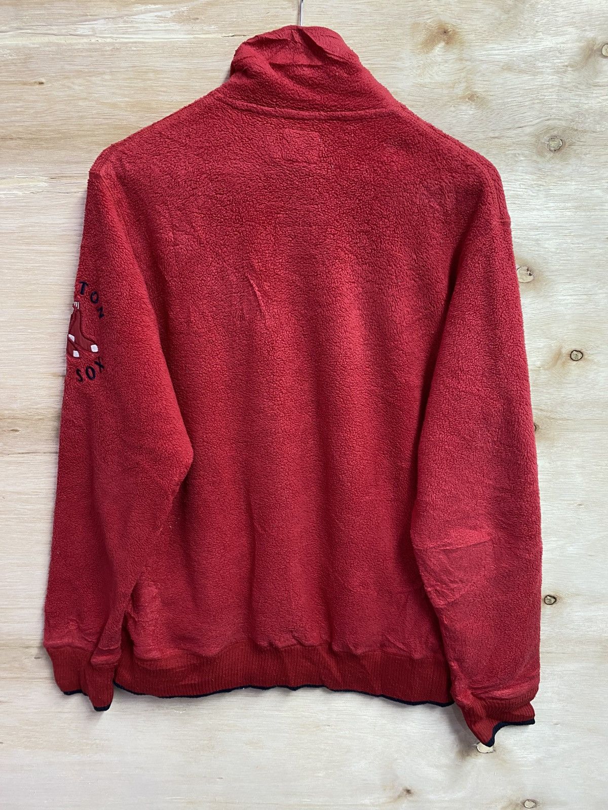 MLB vintage Uniqlo xMLB Boston Red Sox fleece quarter-zip jumper Size US L / EU 52-54 / 3 - 7 Thumbnail