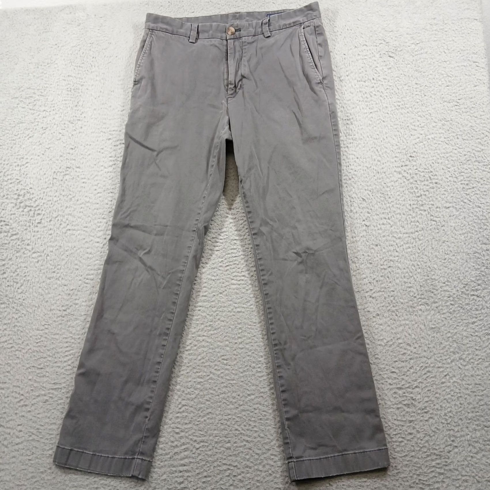Vineyard Vines Vineyard Vines Chino Pants Breaker Straight 32 x 32 Grey Mens Regular Stretch Cotton Blend Pockets Logo Size US 32 / EU 48 - 2 Thumbnail