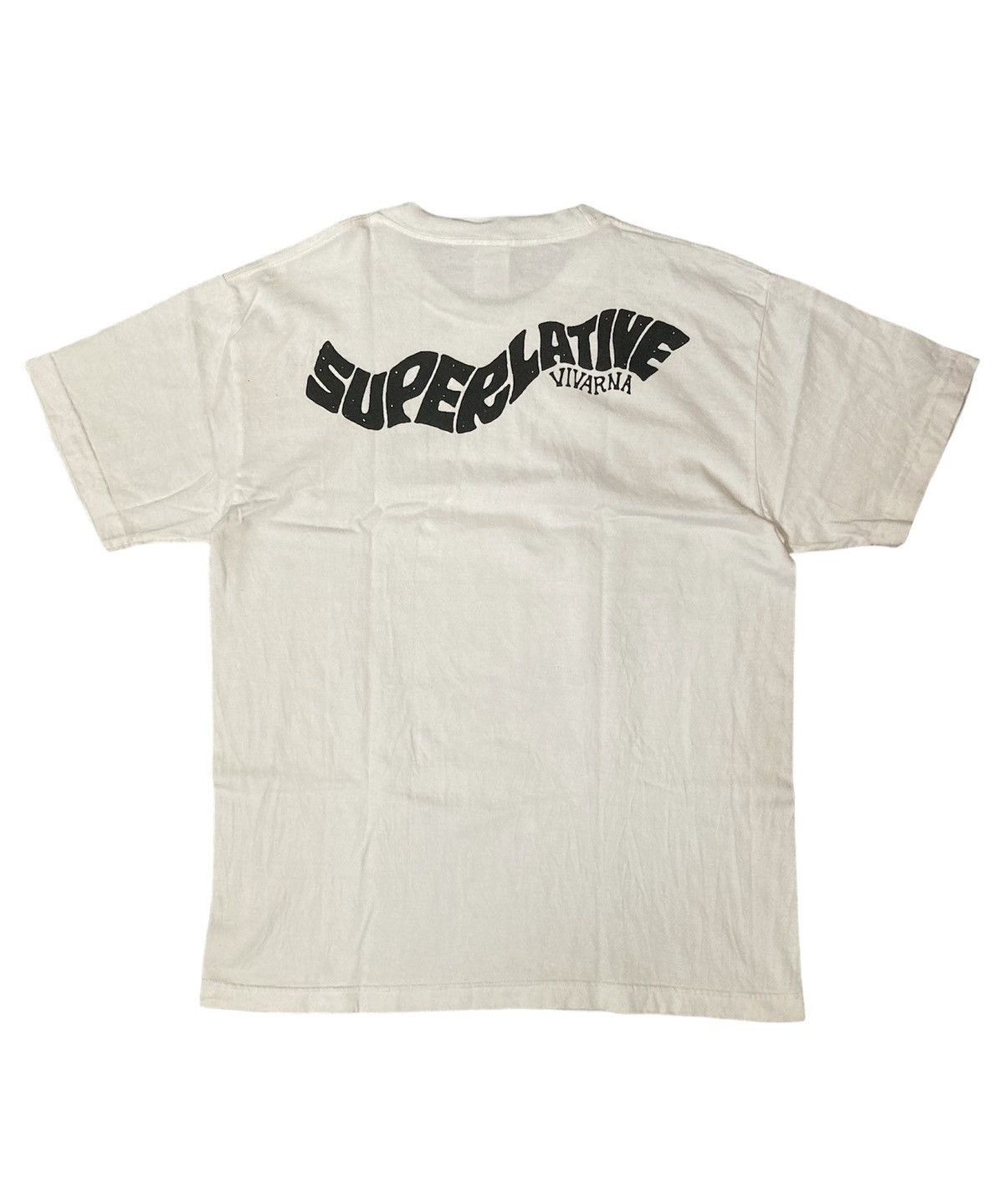 20471120 × Beauty Beast × Japanese Brand Rna Inc Superlative Rna Slang Smiley White T shirt Size US M / EU 48-50 / 2 - 2 Thumbnail