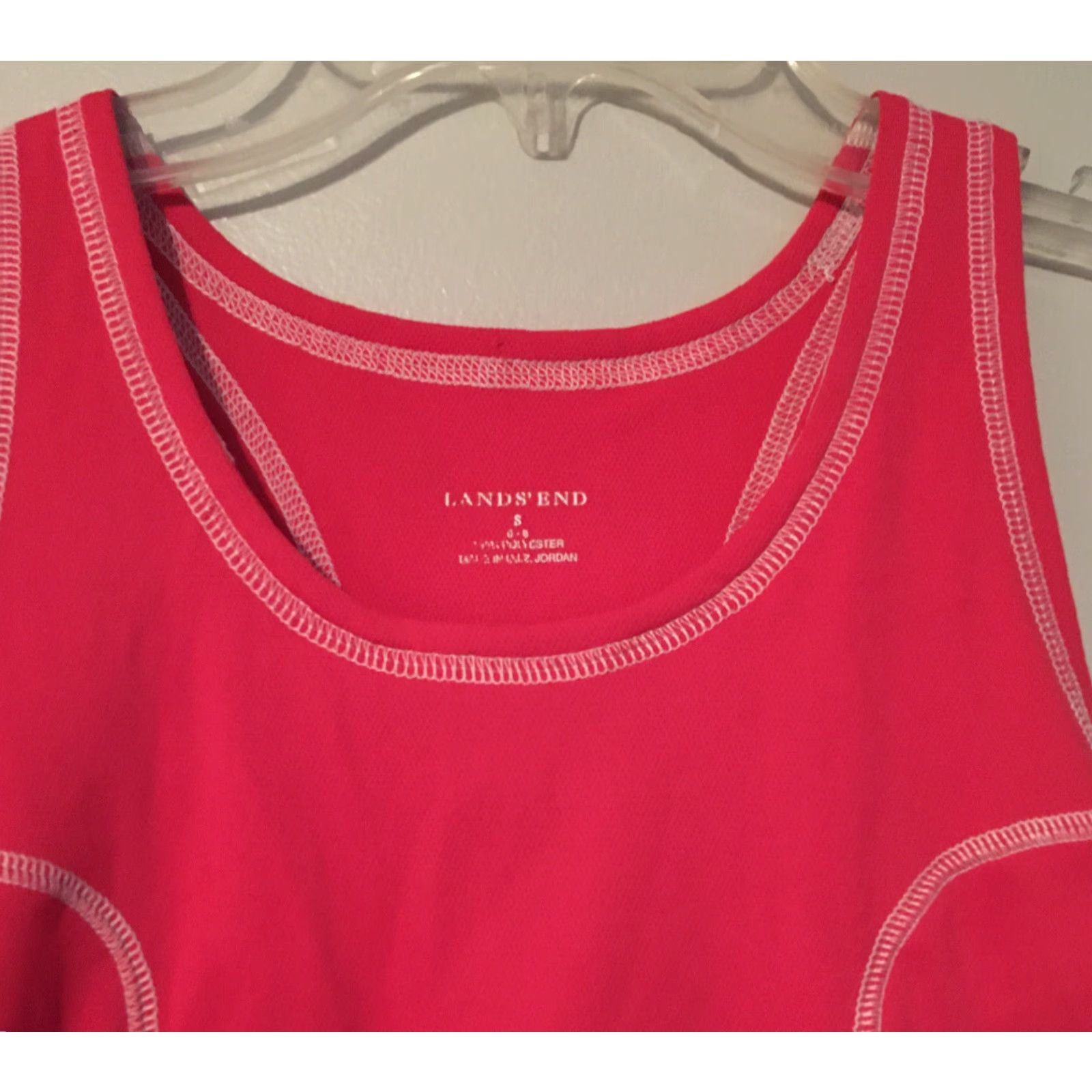 Lands' End Lands' End Women's S Pink Sleeveless Tank Top Athletic Stretch CrossFit" Size S / US 4 / IT 40 - 3 Thumbnail