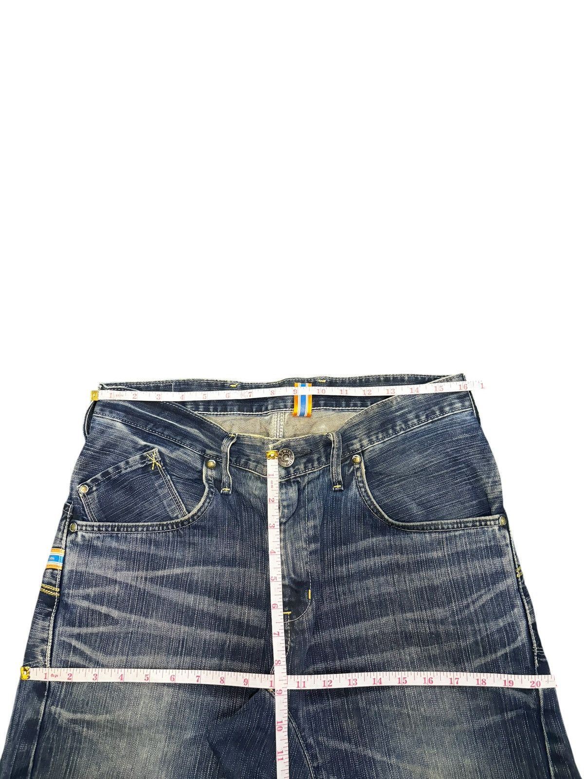 Edwin Vintage Edwin XV Function Buckle Back Distress Baggy Jeans Size US 32 / EU 48 - 6 Thumbnail