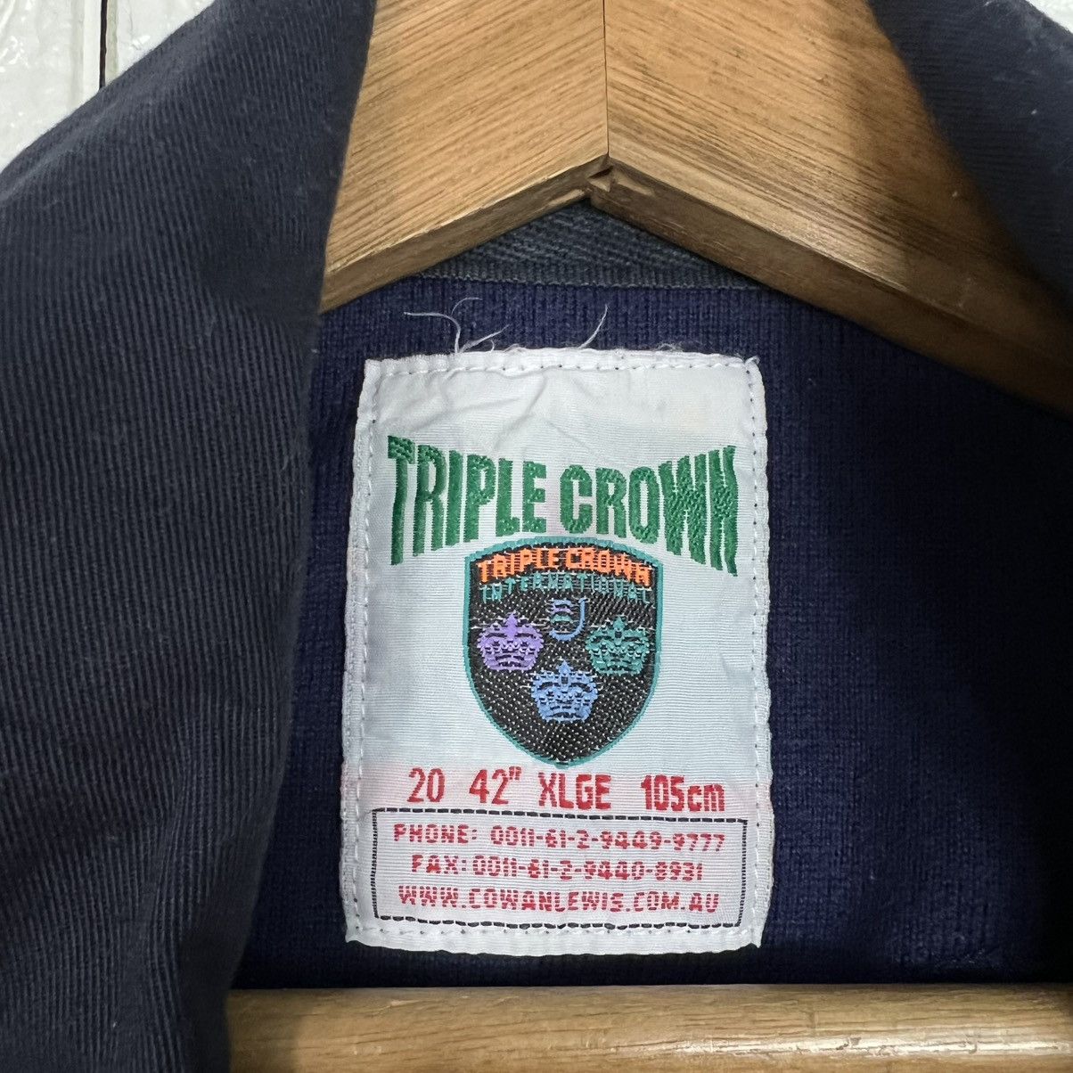 Vintage Y2k TRIPLE CROWN SUPERMAN No. 00 Polo Rugby Shirt #4027-C183 Size US XL / EU 56 / 4 - 13 Thumbnail
