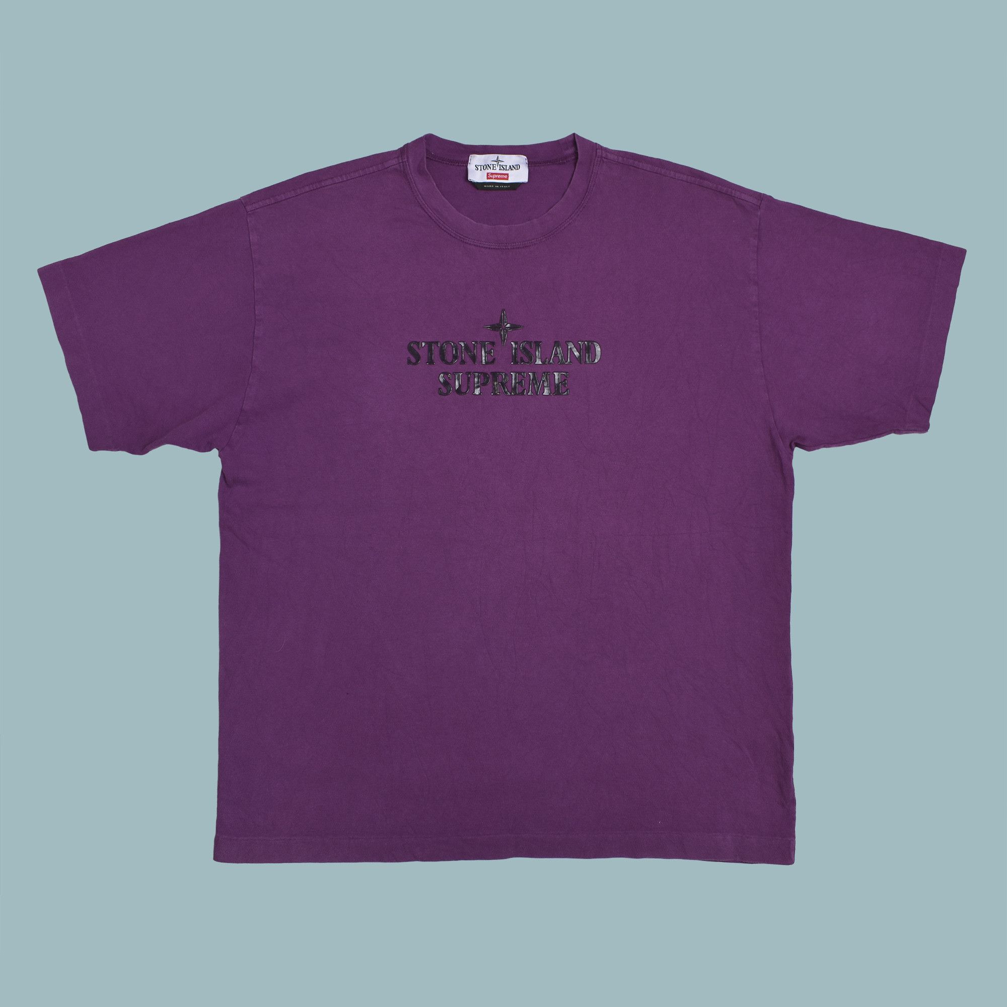 Stone Island × Supreme SUPREME X STONE ISLAND PURPLE SS22 T SHIRT M Size US M / EU 48-50 / 2 - 2 Thumbnail