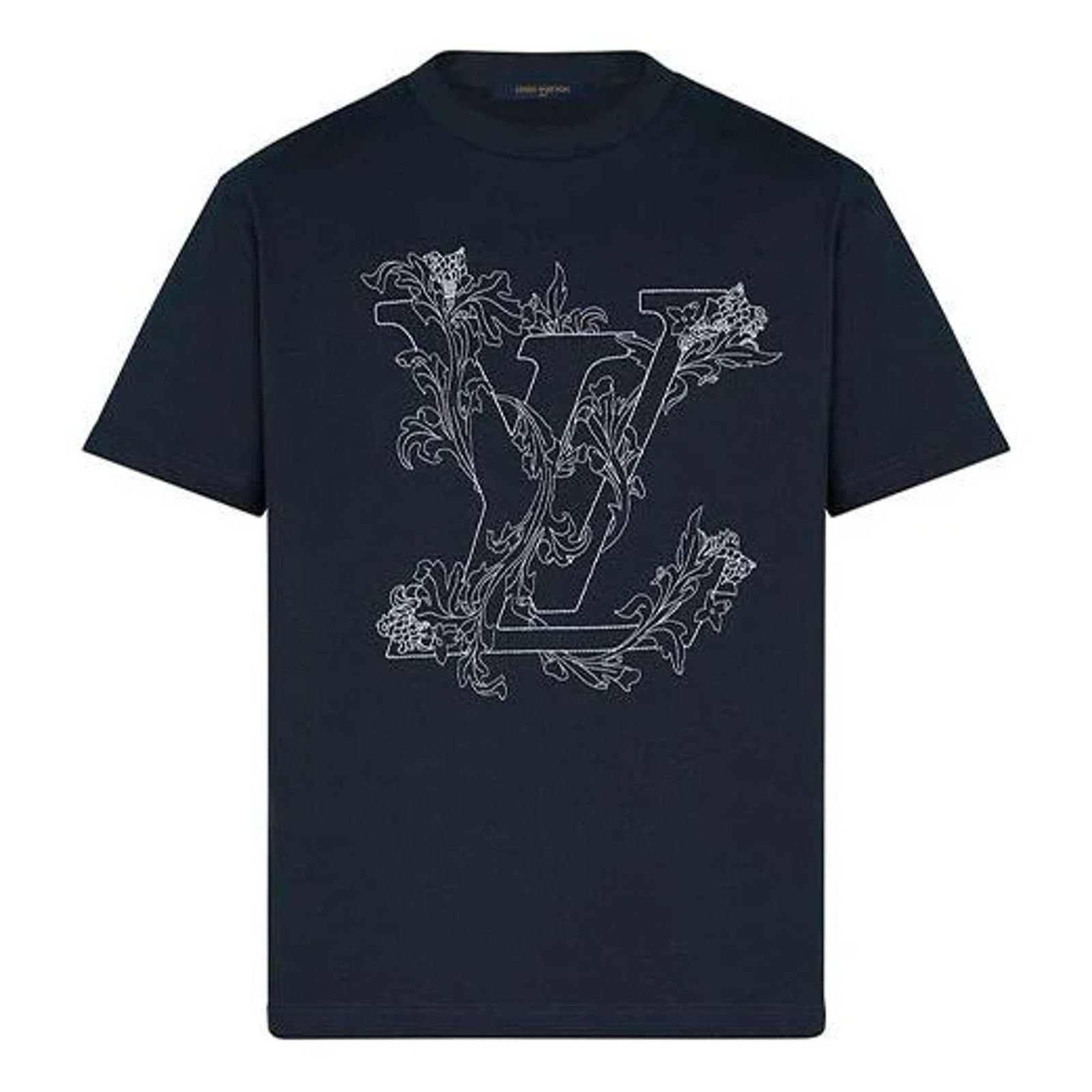 Louis Vuitton Louis Vuitton Embroidered Logo Short Sleeve T-Shirt Medium M Size US M / EU 48-50 / 2 - 1 Thumbnail