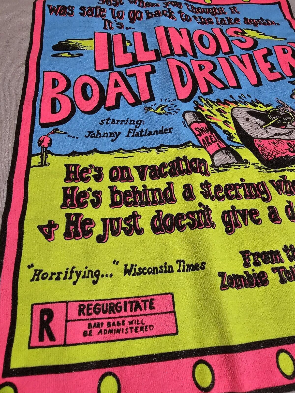 Tultex Illinois Boat Driver Funny Tshirt Movie Poster Inspired Sz M Size US M / EU 48-50 / 2 - 5 Thumbnail