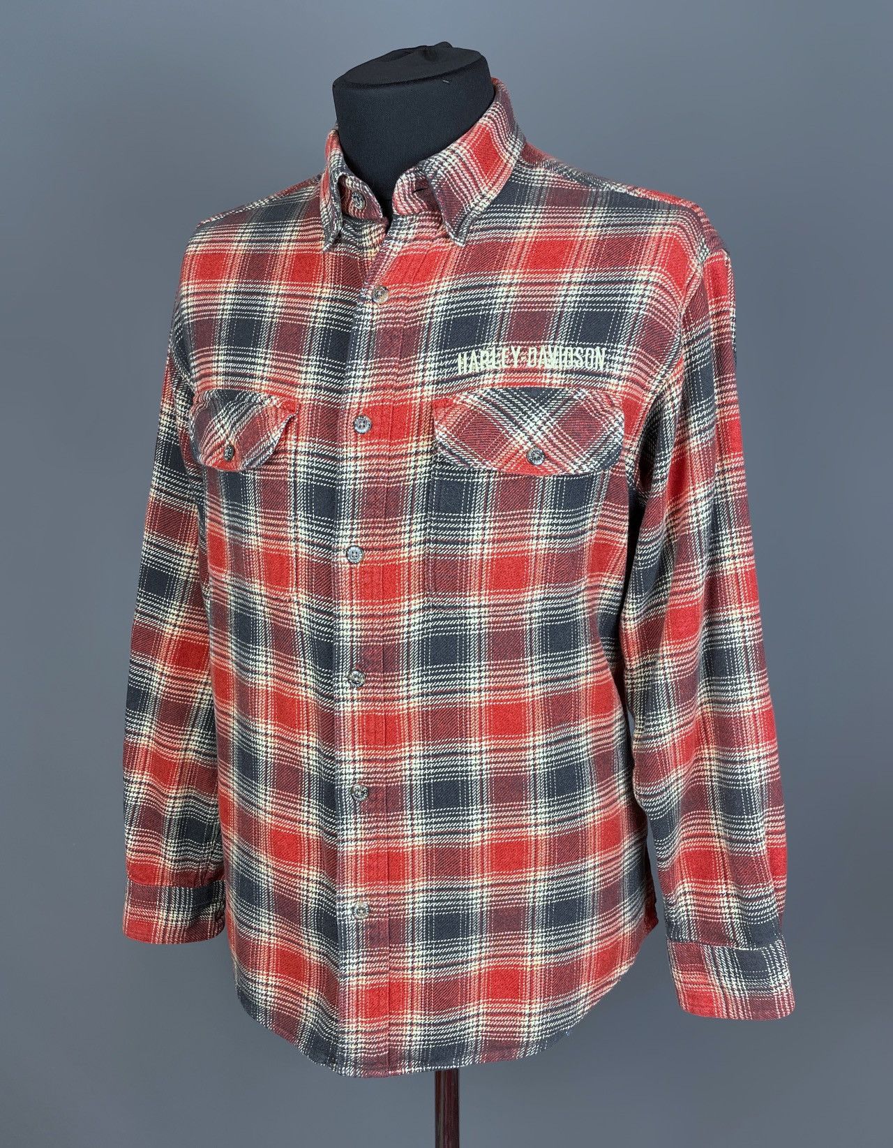 Vintage Vintage Harley-Davidson Motorcycle Checked Flannel Shirt L Size US L / EU 52-54 / 3 - 5 Thumbnail