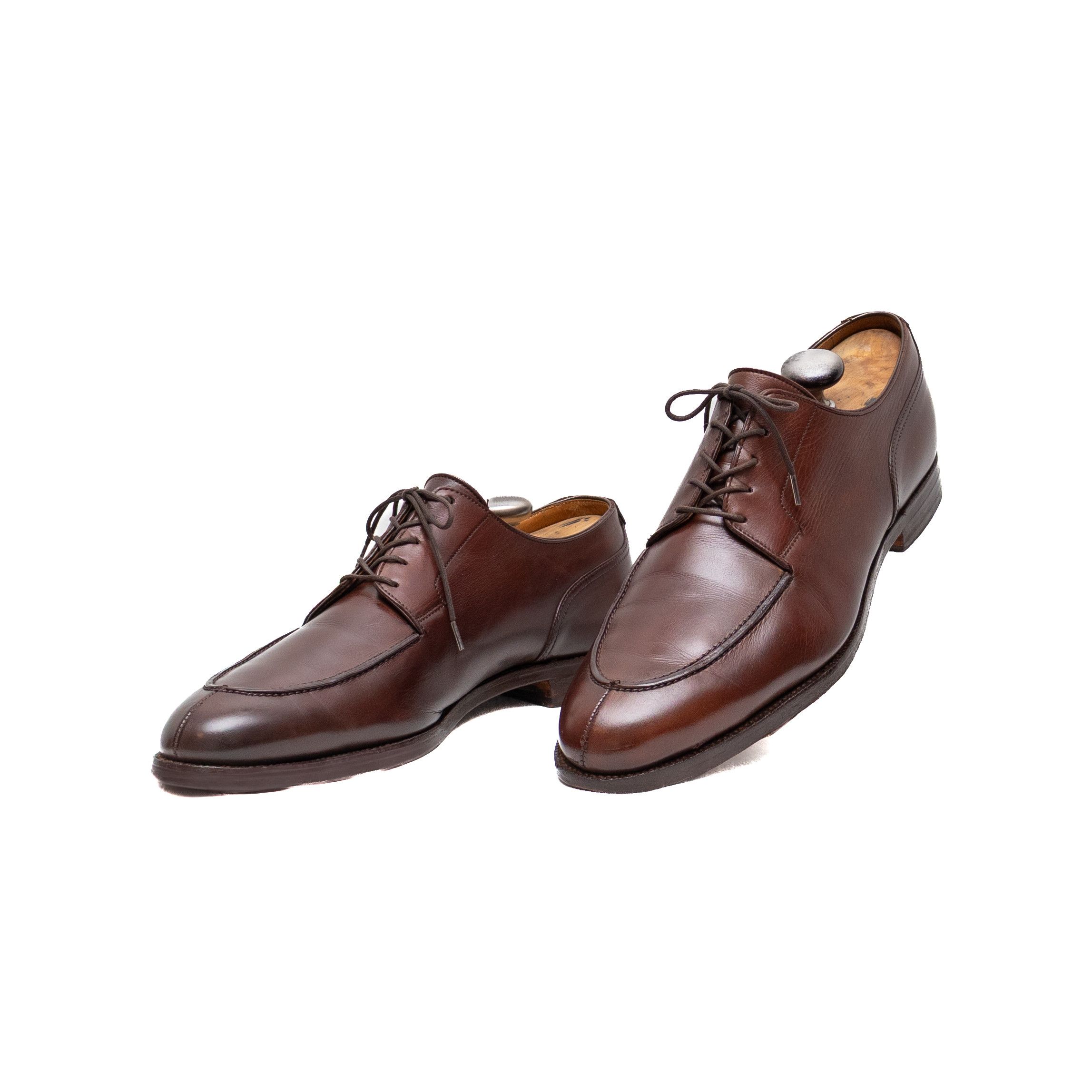 Peal And Co Peal & Co for Brooks Brothers Brown Leather Split Toe Derby Size US 11 / EU 44 - 1 Thumbnail