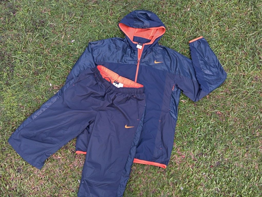 Nike Nike Tracksuit ⚽⚾🎾 Combo Windbreaker & 3Q pants Size US M / EU 48-50 / 2 - 2 Thumbnail