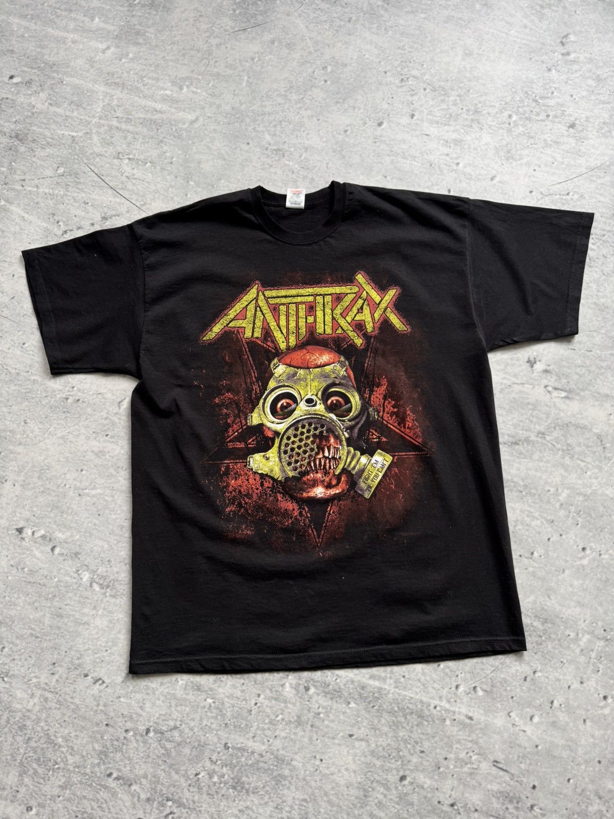 Vintage Anthrax big logo tee Tour Rock t-shirt size: XL Size US XL / EU 56 / 4 - 1 Thumbnail