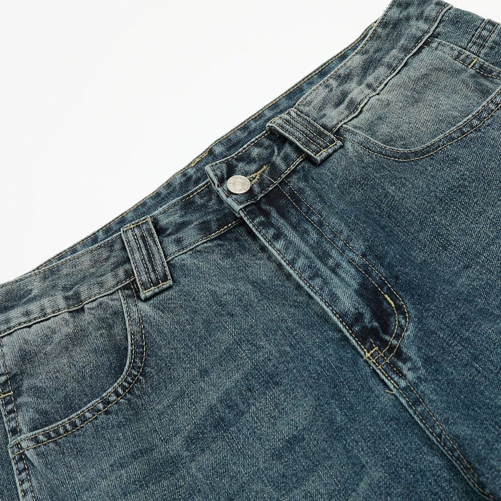 Vintage American retro street style washed distressed jeans Size US 32 / EU 48 - 3 Thumbnail