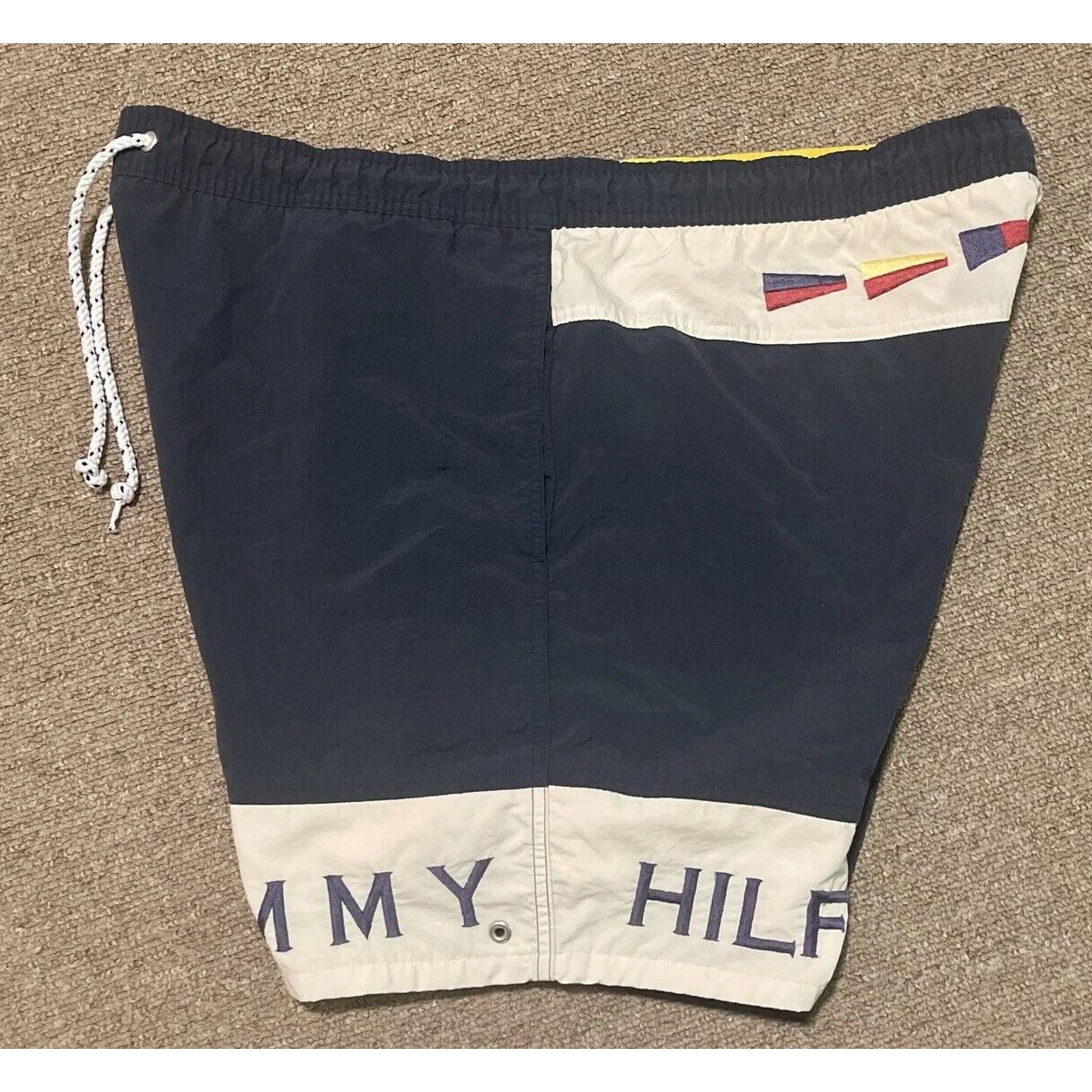Tommy Hilfiger Vintage 90s Mens XL Tommy Hilfiger Sailing Gear Swim Trunks Size US 40 / EU 56 - 3 Thumbnail