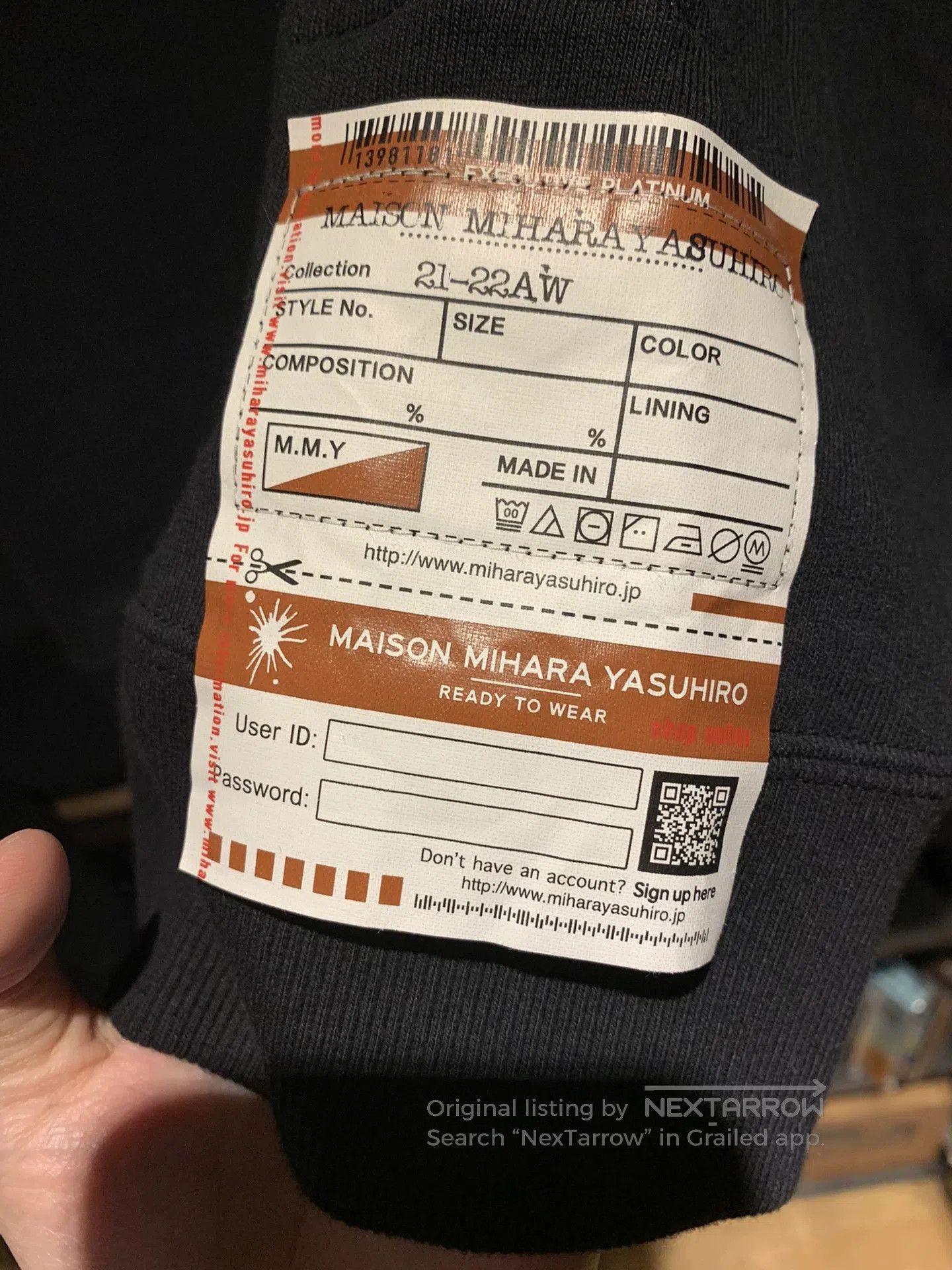 Maison MIHARA YASUHIRO Maison Mihara Yasuhiro Letter printed strap strap strap cli Size US L / EU 52-54 / 3 - 5 Thumbnail