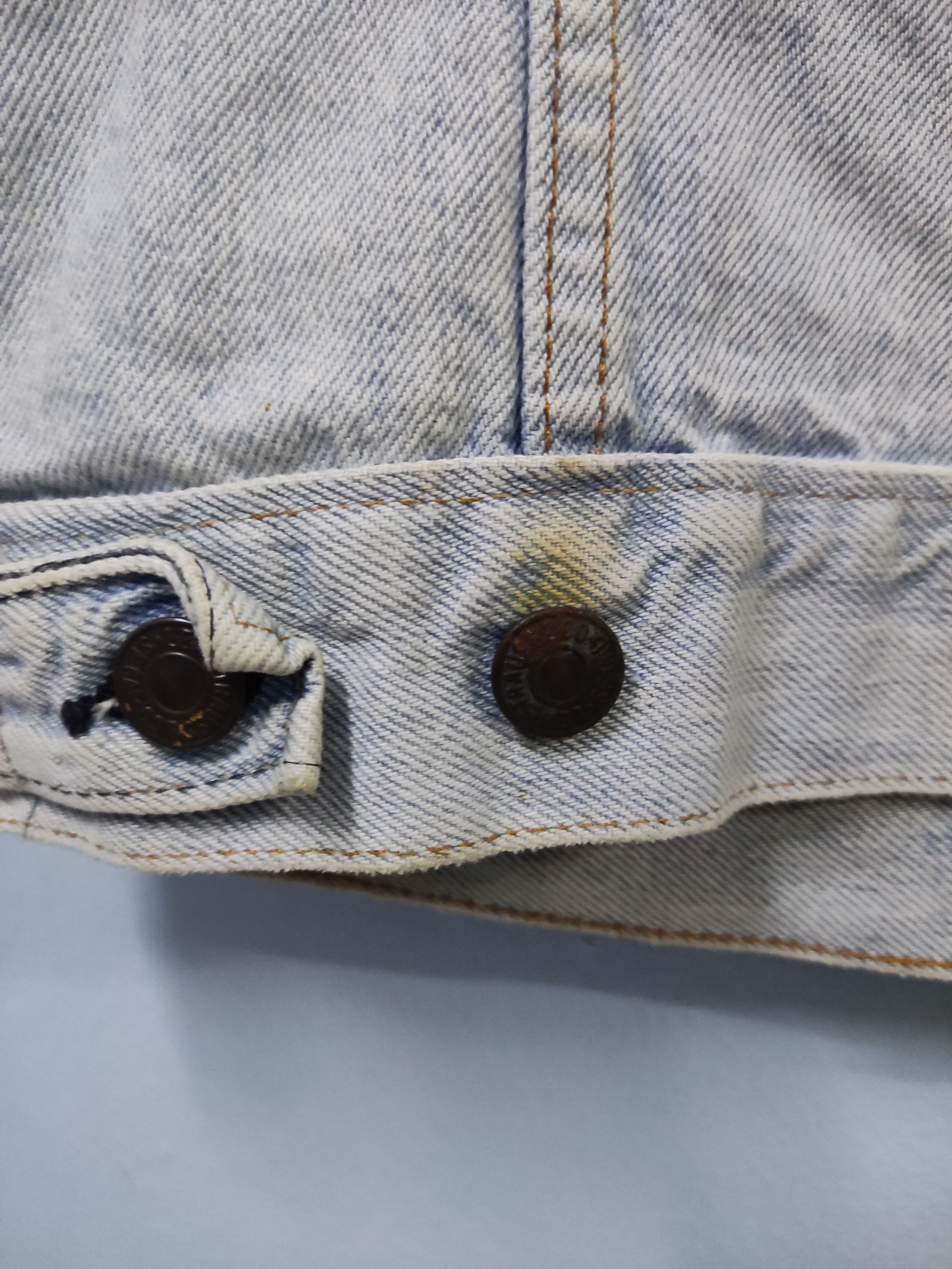 Levi's Vintage 70s Levis 07505-0217 Trucker Sleeveless Denim Jacket Size US M / EU 48-50 / 2 - 9 Thumbnail