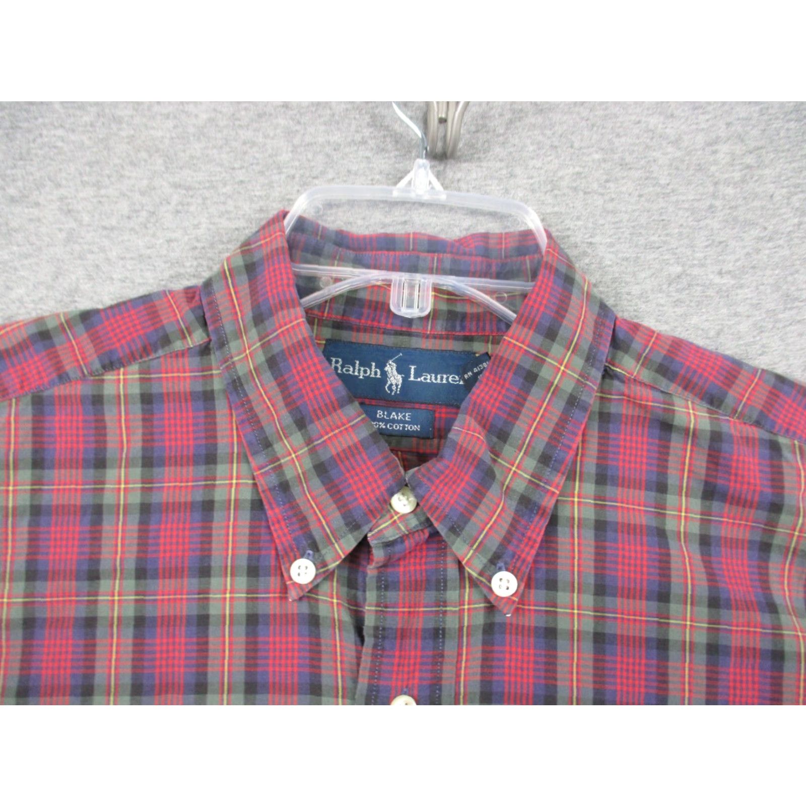 Ralph Lauren Ralph Lauren Blake Shirt XL Men Long Sleeve Button Down Plaid Red Pony Vintage Size US XL / EU 56 / 4 - 4 Thumbnail