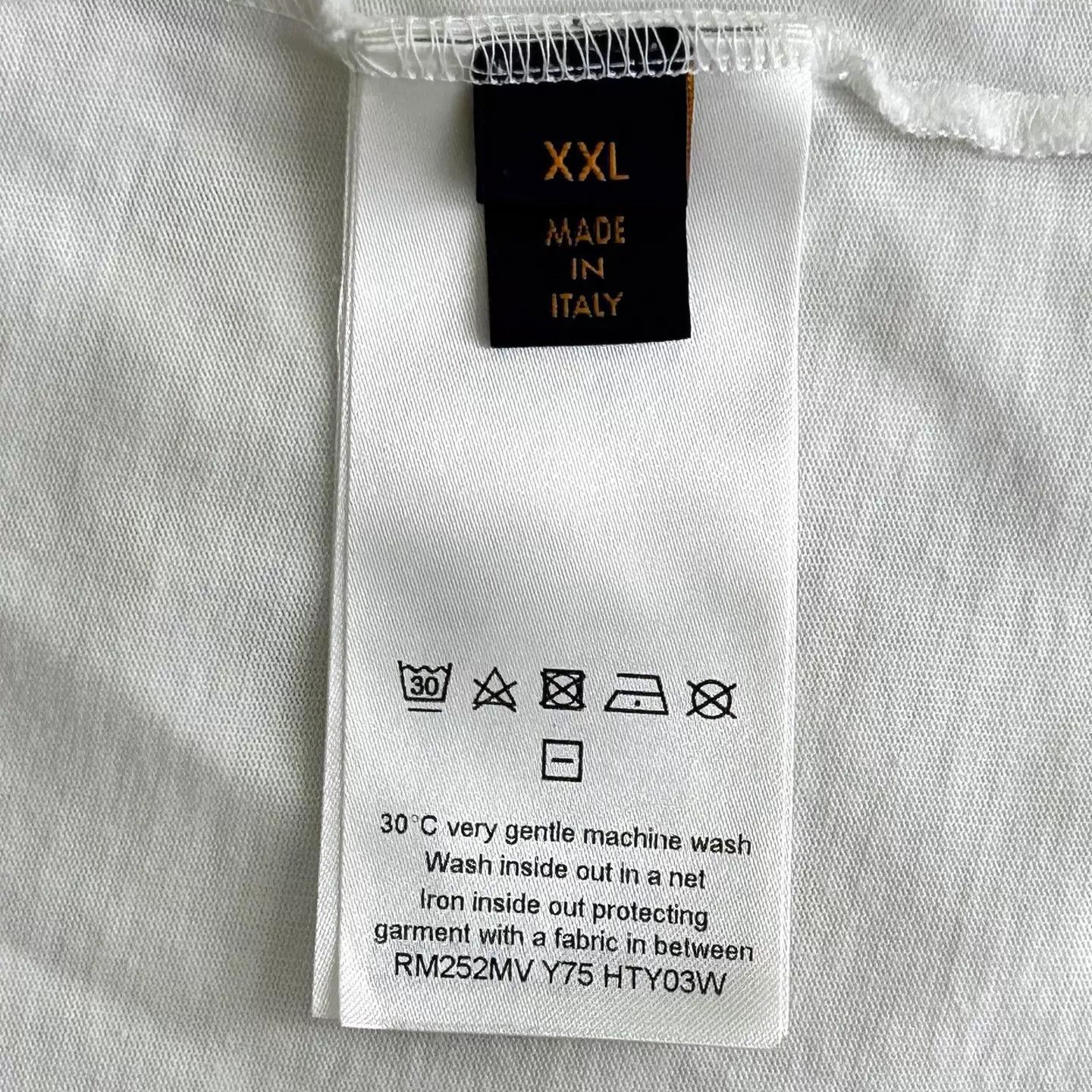 Louis Vuitton LV 25 White Floral Sequined Beaded Logo Short Sleeve Tee XXL Size US XXL / EU 58 / 5 - 4 Thumbnail