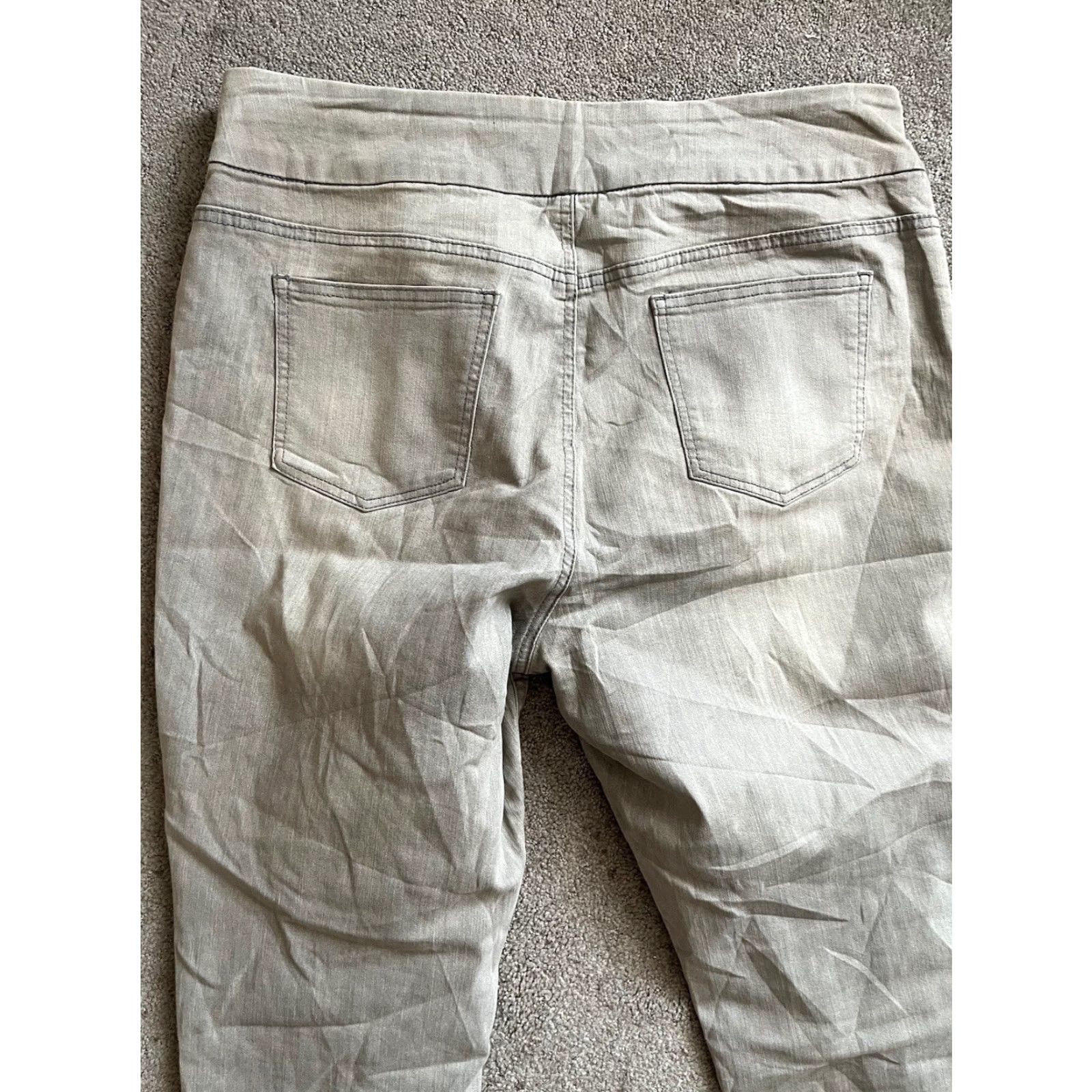 Vintage Chico's Jeans Women's Size 2.5 Gray Wash Slim Leg Ankle Pull On Size 26" / US 2 / IT 38 - 4 Thumbnail
