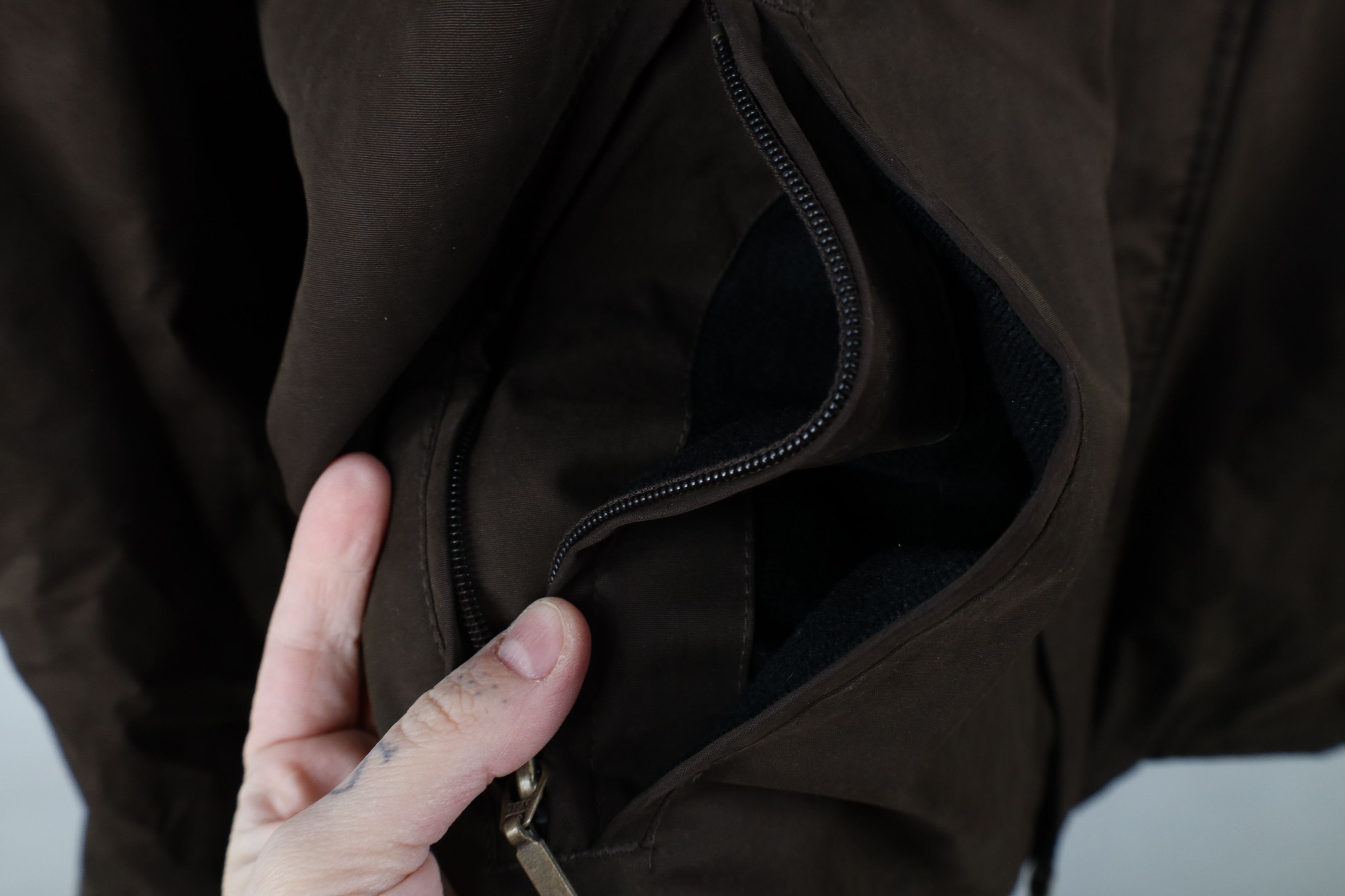 Vintage Vintage 90s Streetwear Lined Full Zip Collared Jacket Brown Size US XL / EU 56 / 4 - 4 Thumbnail
