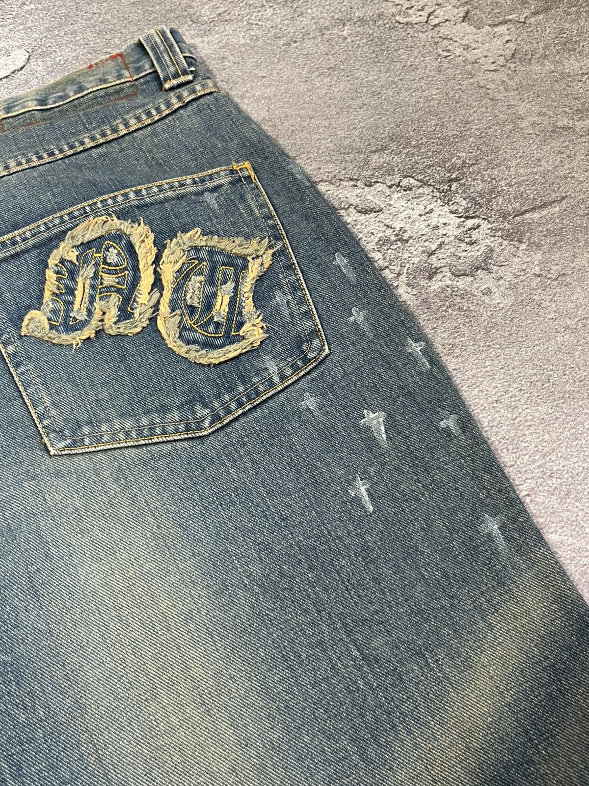 Allsaints Allsaints Big Logo Back Buckle Jeans Y2K Pants Size US 32 / EU 48 - 3 Thumbnail
