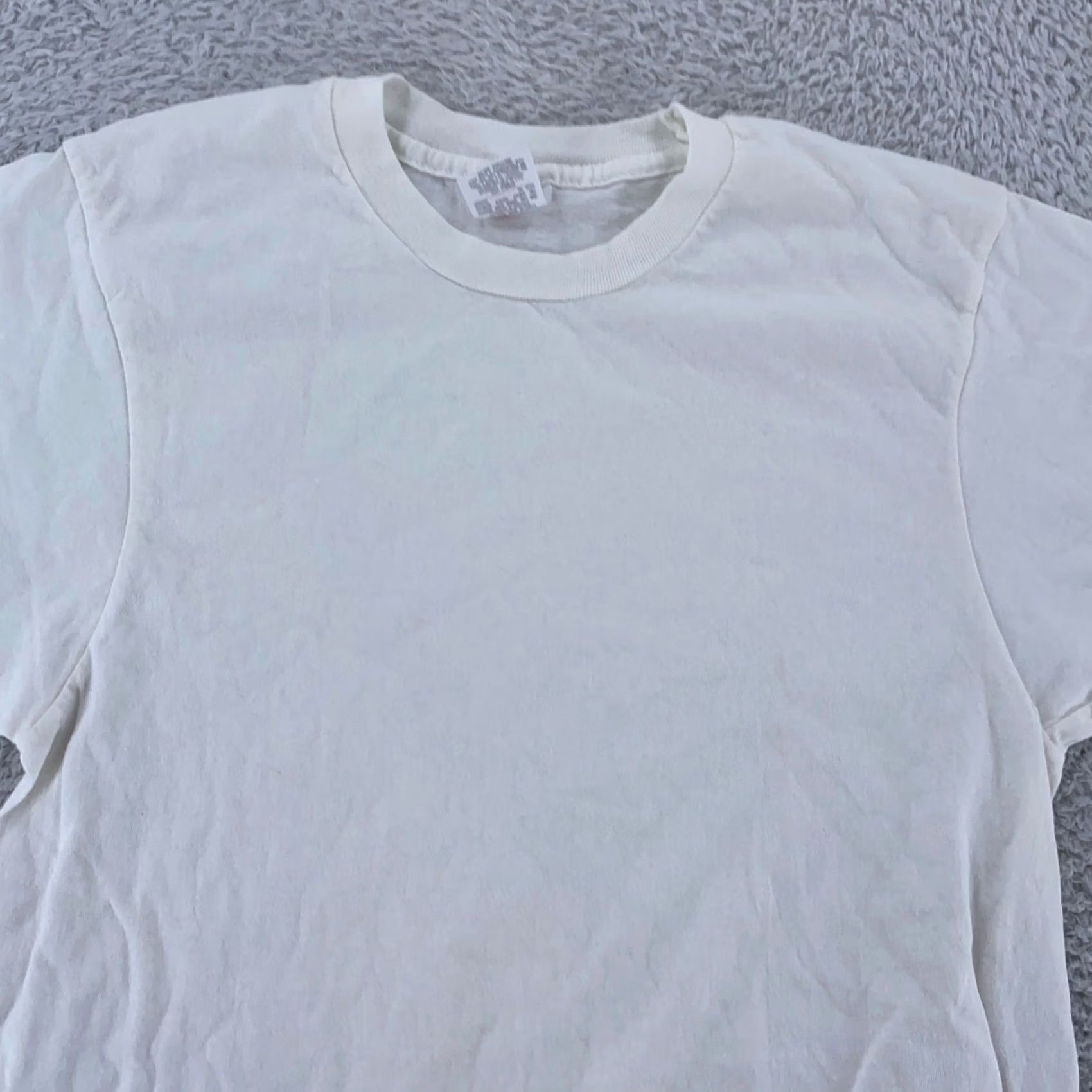 Hanes VINTAGE Hanes Blank Shirt XXS White T-Shirt Tee Crewneck Single Stitch 90s Mens XS? Size US XXS / EU 40 - 2 Thumbnail