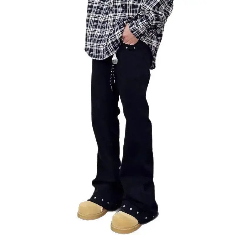 Japanese Brand Retro loose high street micro flared jeans Size US 32 / EU 48 - 5 Thumbnail