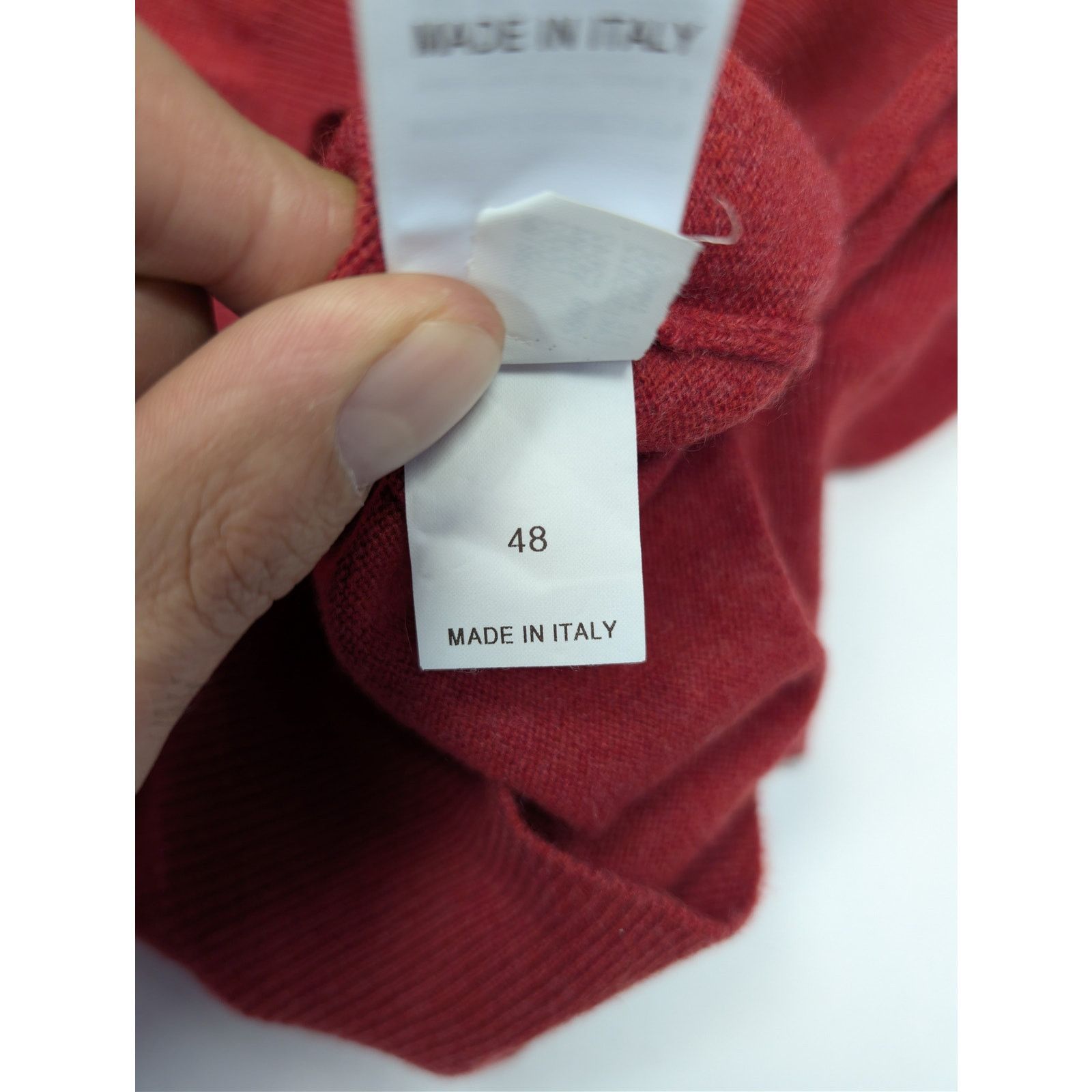 Brunello Cucinelli o1rshd1 CC20 Cashmere Crewneck Sweater in Red Size US M / EU 48-50 / 2 - 21 Thumbnail