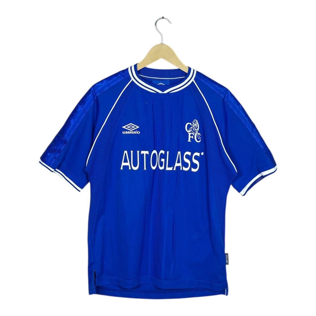 Chelsea Soccer Vintage 1999-01 Chelsea Home Football Shirt Autoglass Jersey Size US M / EU 48-50 / 2 - 1 Thumbnail