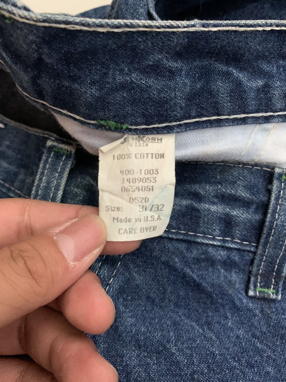 Oshkosh × Vintage Vintage 70s OshKosh B’Gosh Union made Sanforized Cut Off Size US 31 - 5 Thumbnail