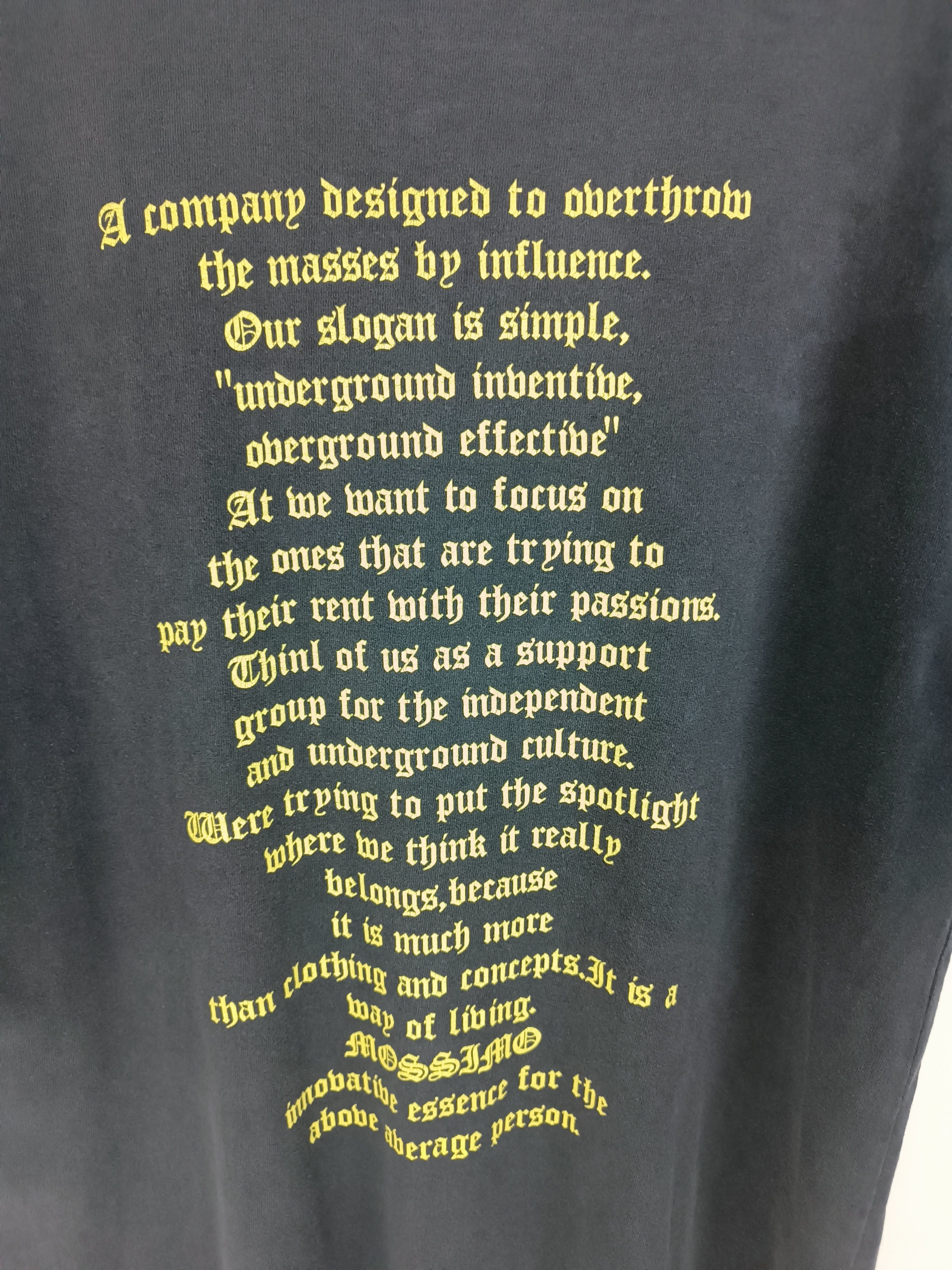 Mossimo VINTAGE 90'S MOSSIMO SPORT F THE MASSES FADED VERY RARE TEE Size US L / EU 52-54 / 3 - 17 Thumbnail