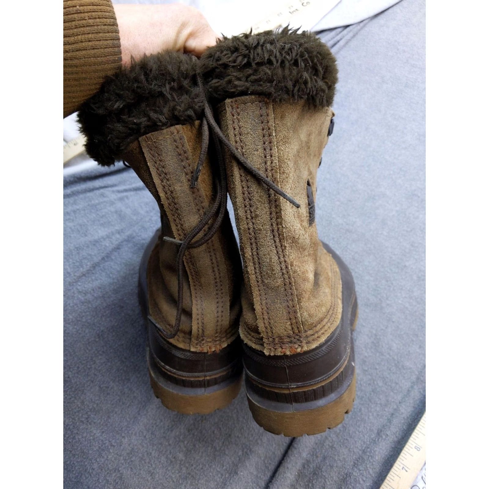 SOREL Sorel Snow Boots Mens 8 41 Brown Suede Wool Lined Steel Shank USA Winter Size US 8 / EU 41 - 4 Thumbnail