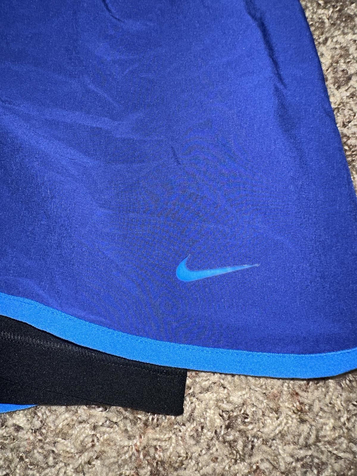 Nike Nike Women's Full Flex 2-in-1 Tempo Track Running Blue Shorts Samples 2014 Size 32" / US 10 / IT 46 - 4 Thumbnail