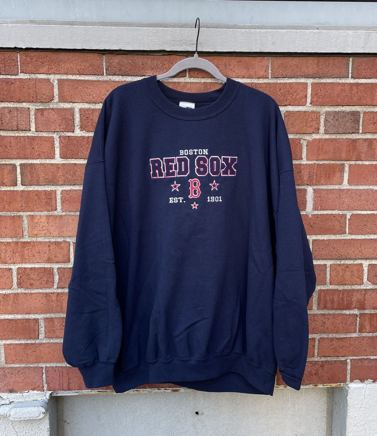 Vintage vintage Y2k dynasty MLB boston red soxs embroidered crewneck Size US XXL / EU 58 / 5 - 1 Thumbnail