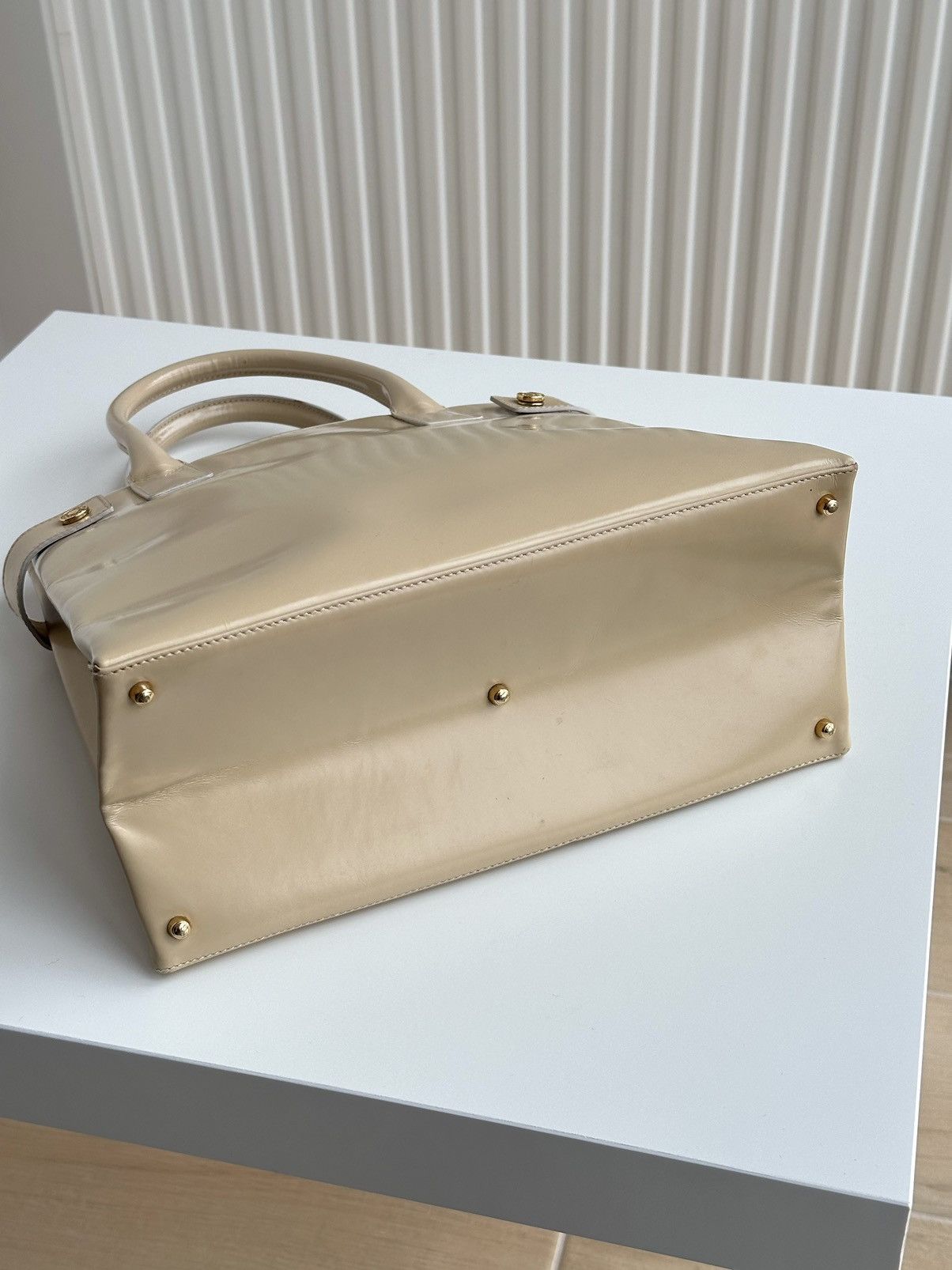 Gucci Vintage Gucci Leather Beige Shoulder Hand bag 000 2404 0503 Size ONE SIZE - 11 Thumbnail