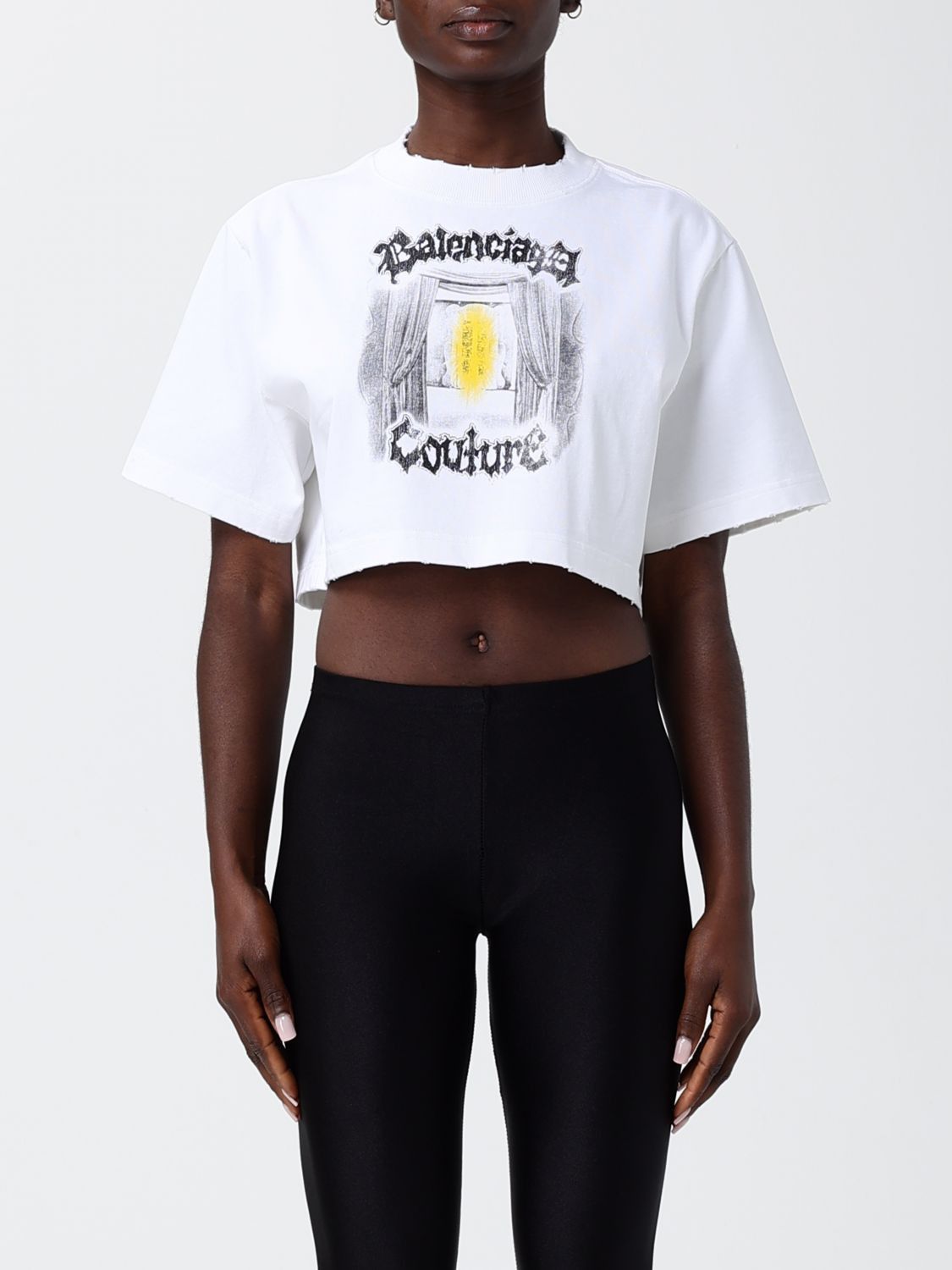 Balenciaga Balenciaga T-Shirt Woman White Size M / US 6-8 / IT 42-44 - 1 Thumbnail