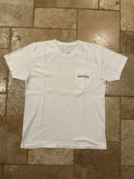 Chrome Hearts Chrome Hearts USA Arc Logo White Pocket T-Shirt | Grailed