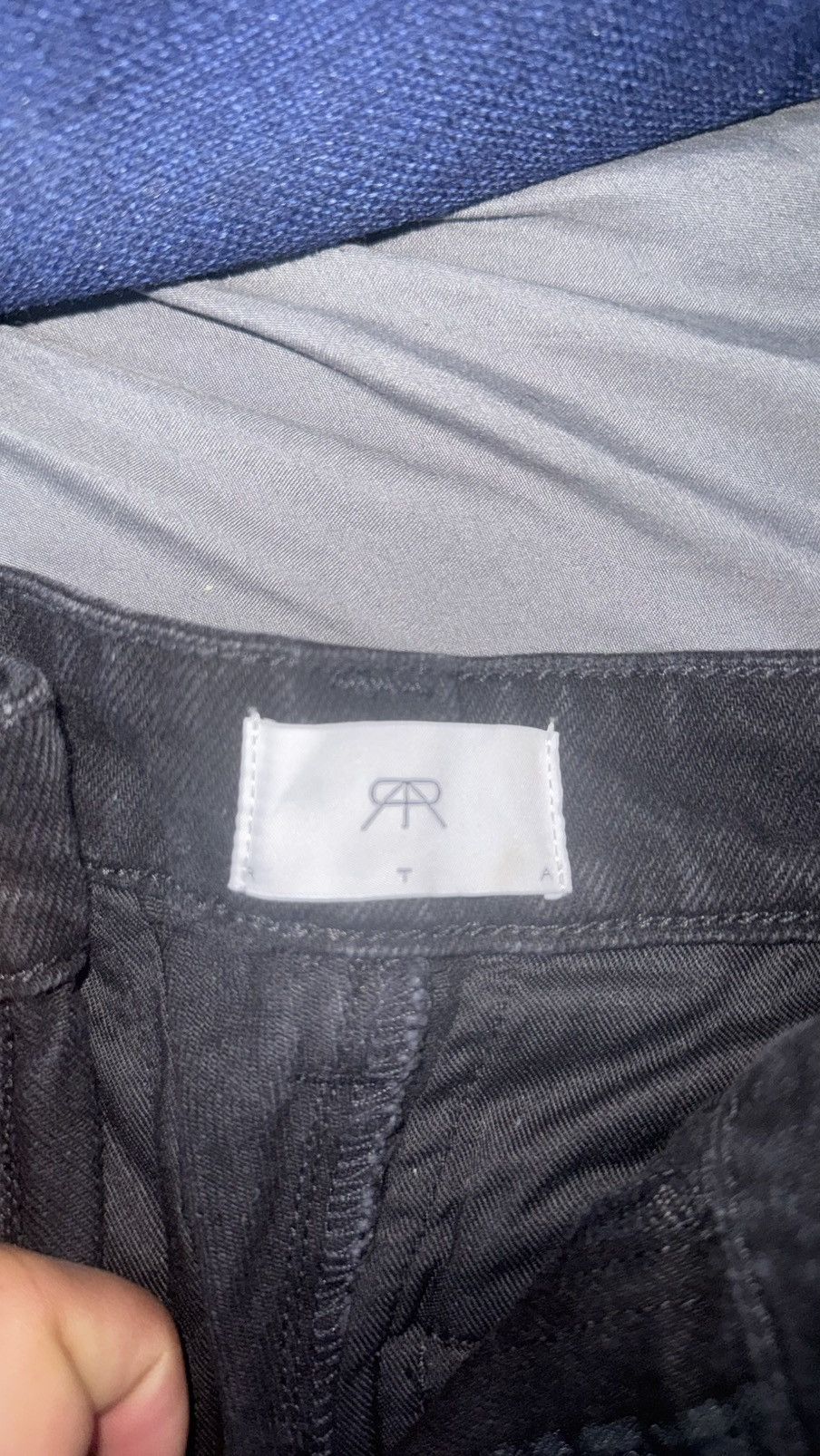 Rta RTA Cargo Jeans Black Distressed Multi Pocket Size US 33 - 6 Thumbnail