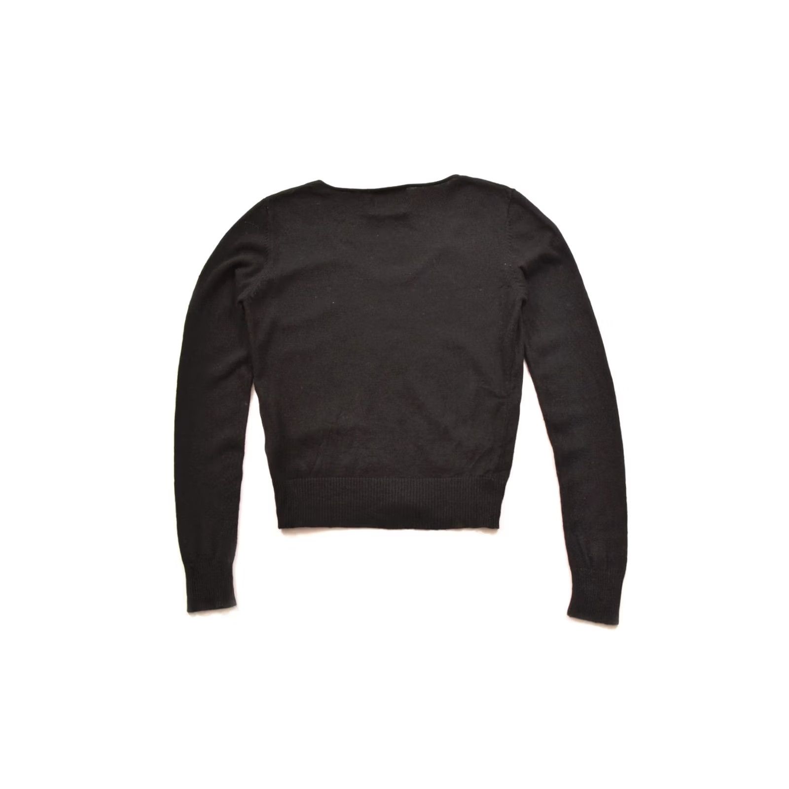 Vintage VINTAGE Avoca Anthology Cardigan Sweater Sequin Bow Black Size 3 Women Size XS / US 0-2 / IT 36-38 - 5 Thumbnail