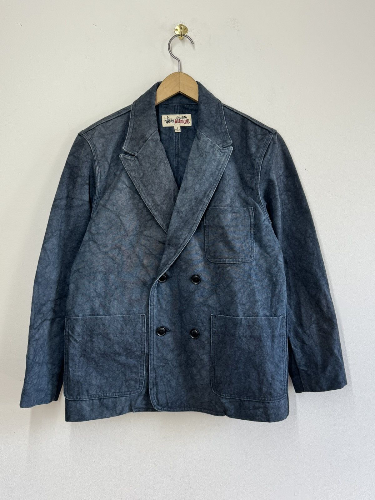 Stussy Stüssy Workgear Double Breasted Canvas Blazer Jacket Size S