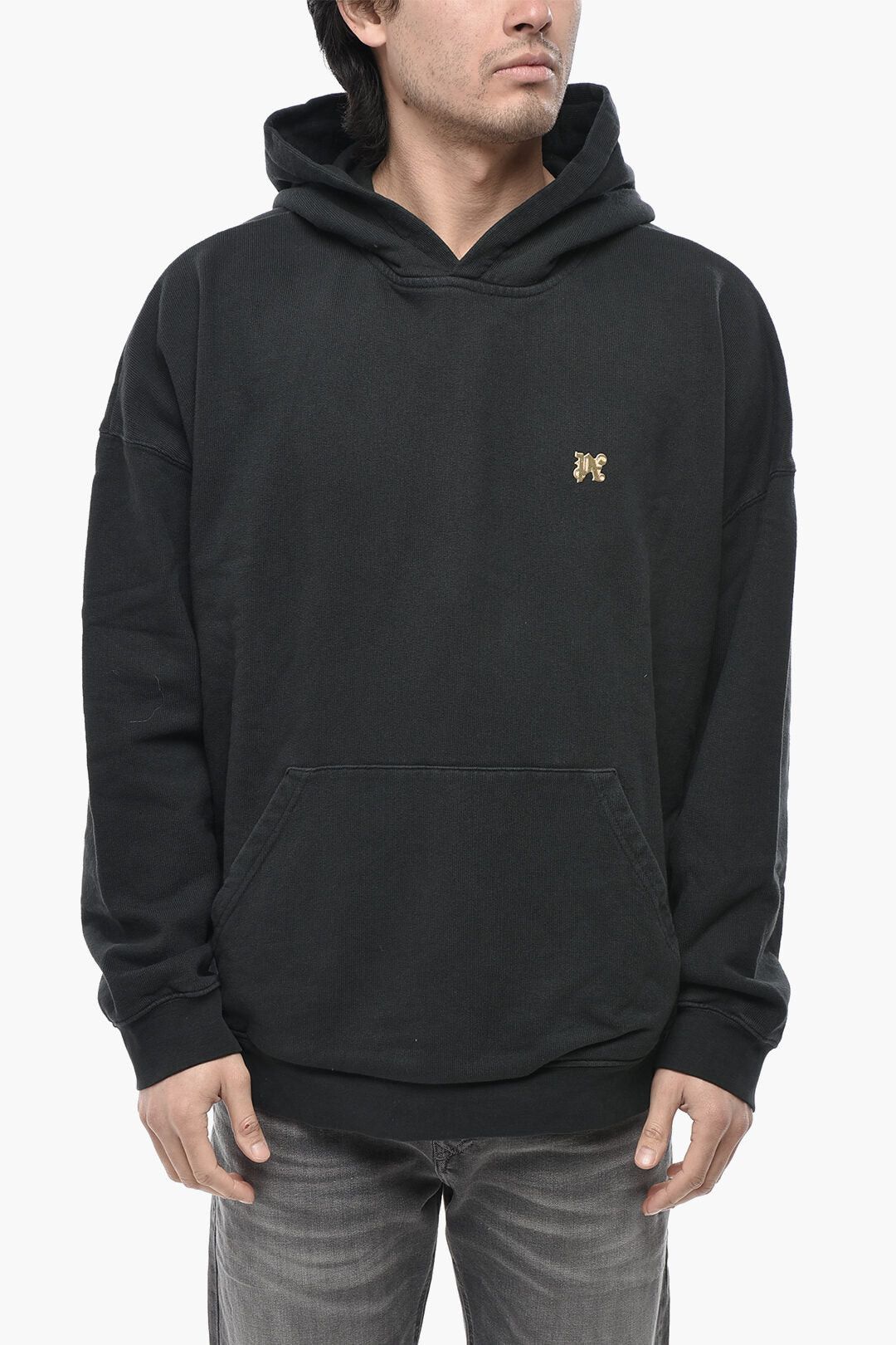 Palm Angels Brushed Cotton Hoodie BURNING MONOGRAM Size US XXL / EU 58 / 5 - 1 Thumbnail