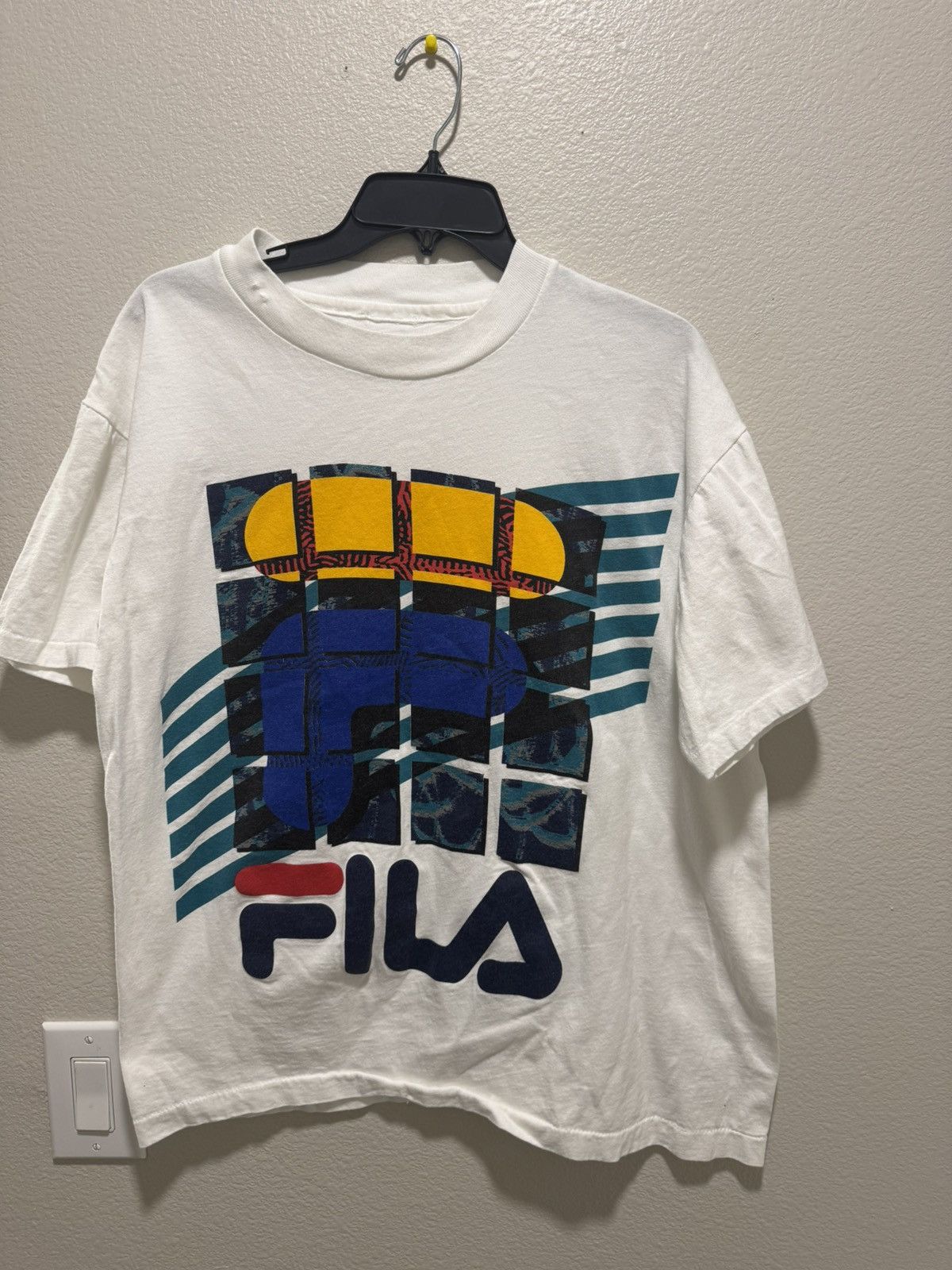 Fila Vintage 1990 1980s Fila screen print T shirt Size US M / EU 48-50 / 2 - 1 Thumbnail